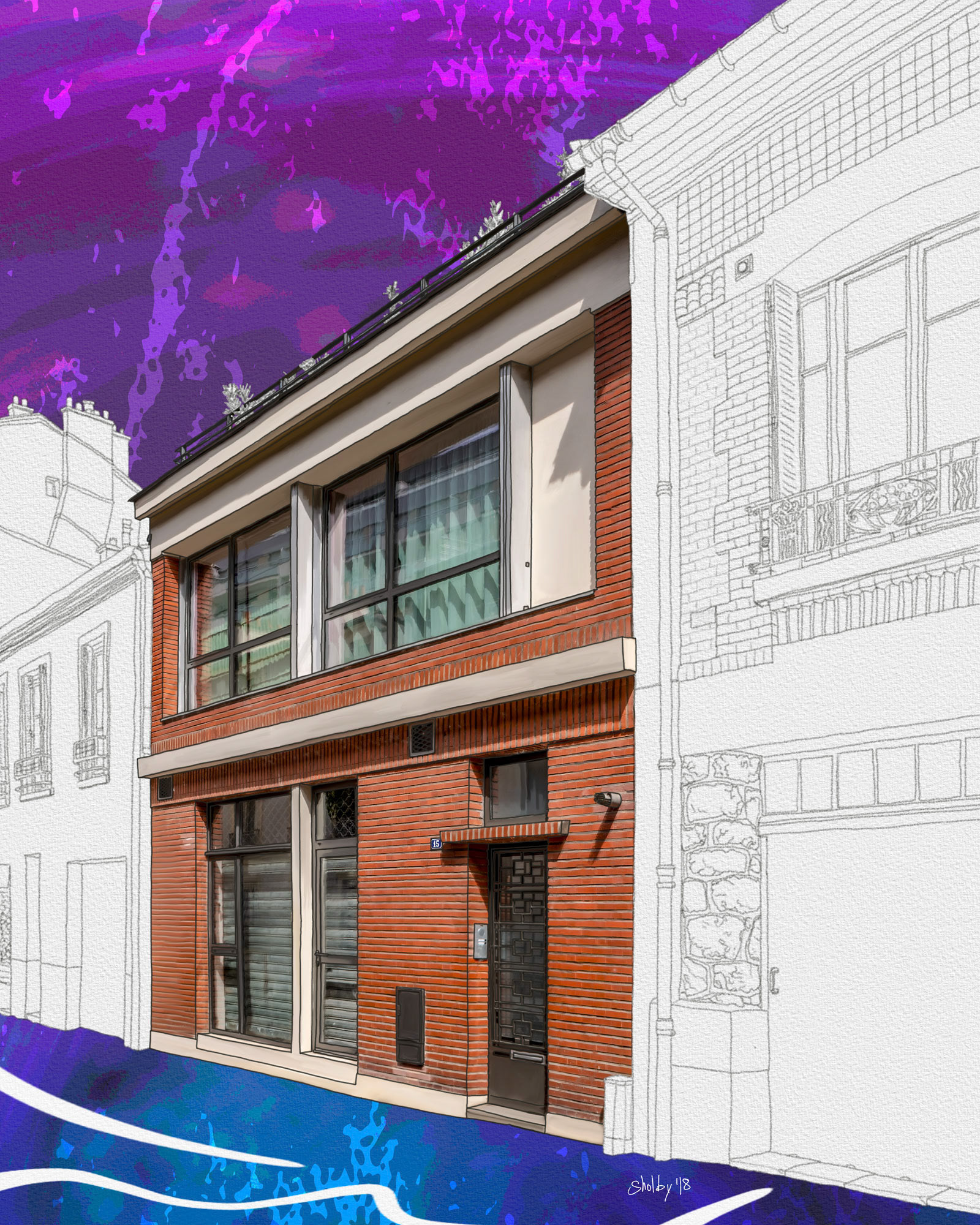 Rue Santos-Dumont /2 (50x40)