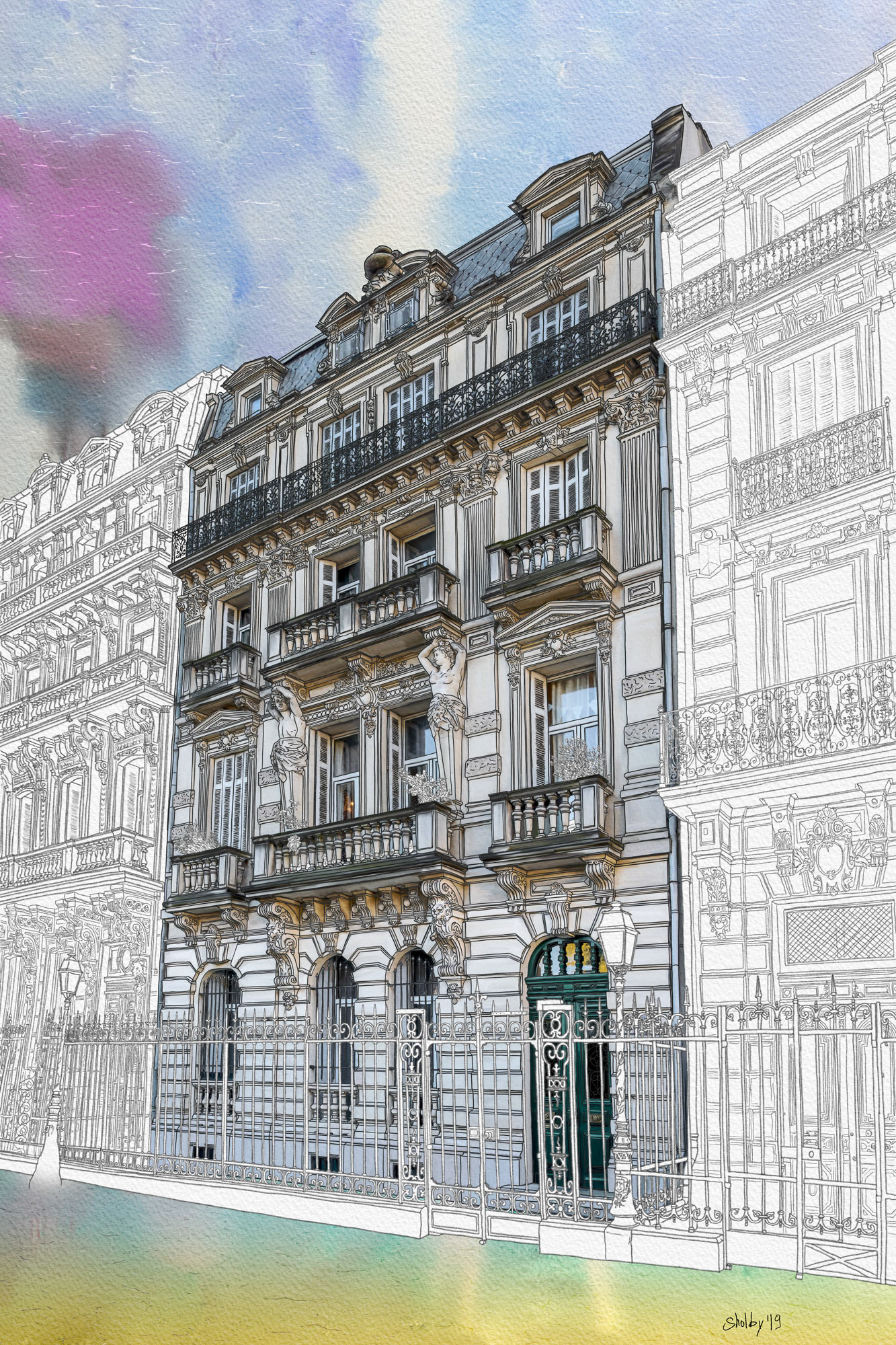 Avenue Frédéric Mistral (60x40)