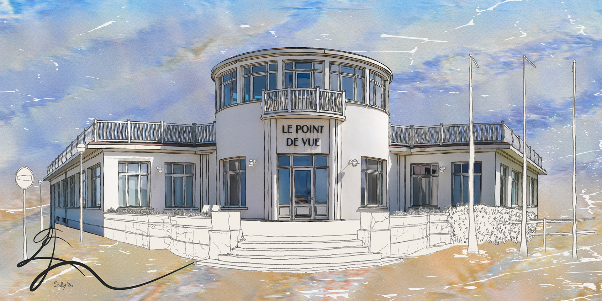 Deauville - Place des six fusillés (40x80)