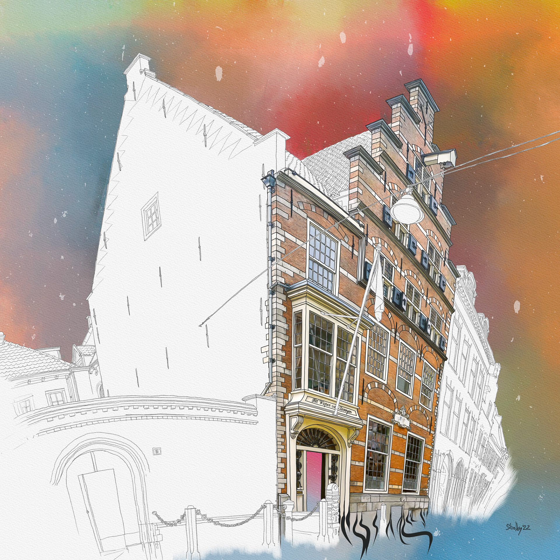 Delft - Oude Delft 1 (60x60)