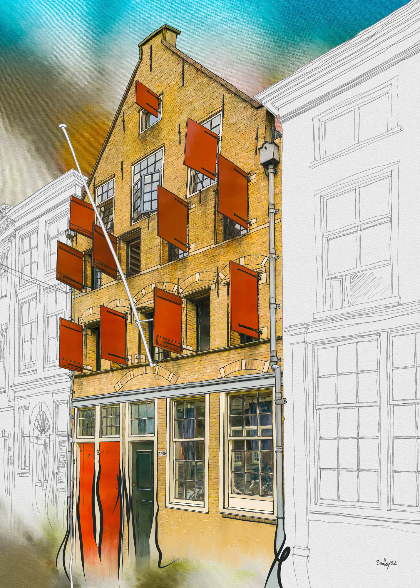 Delft - Oude Delft 2 (70x50)