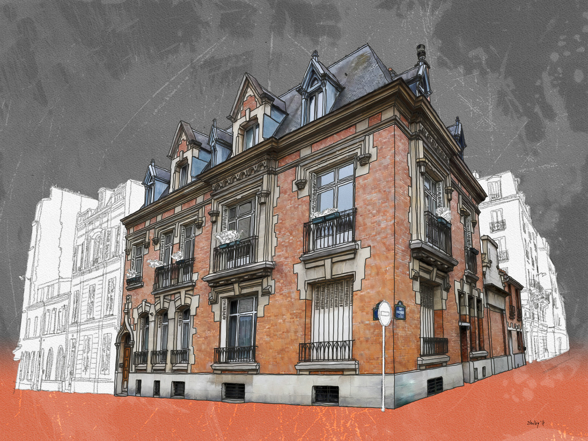 Rue d'Alembert (60x80)