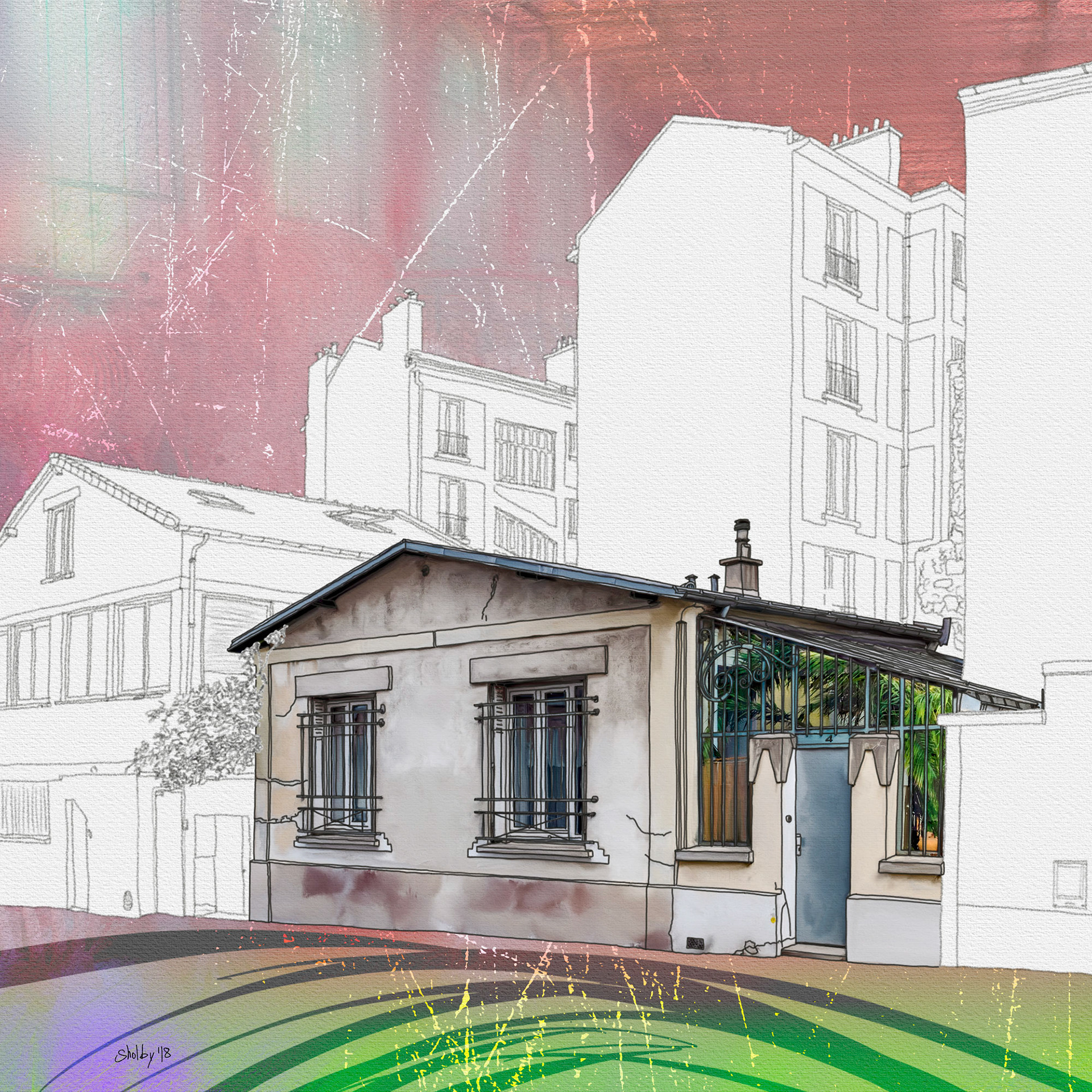 Rue de l'Est (50x50)