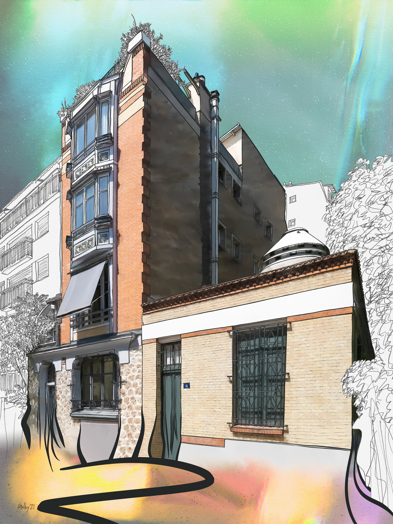 Villa d'Alésia 2 (80x60)