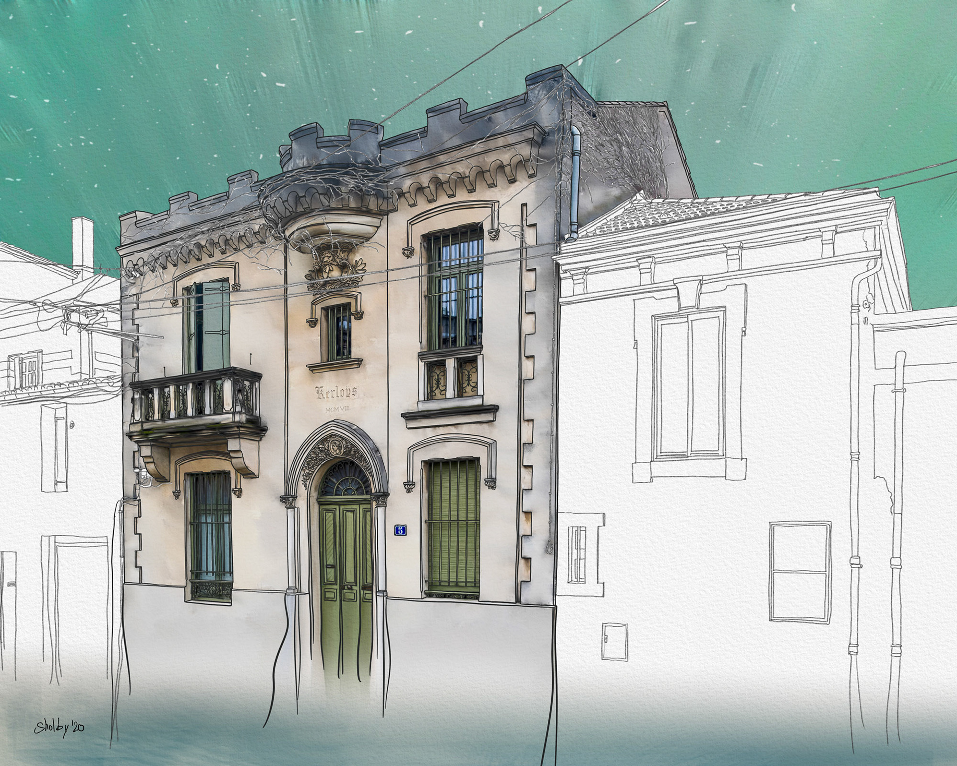 Rue de l'École Normale /1 (40x50)