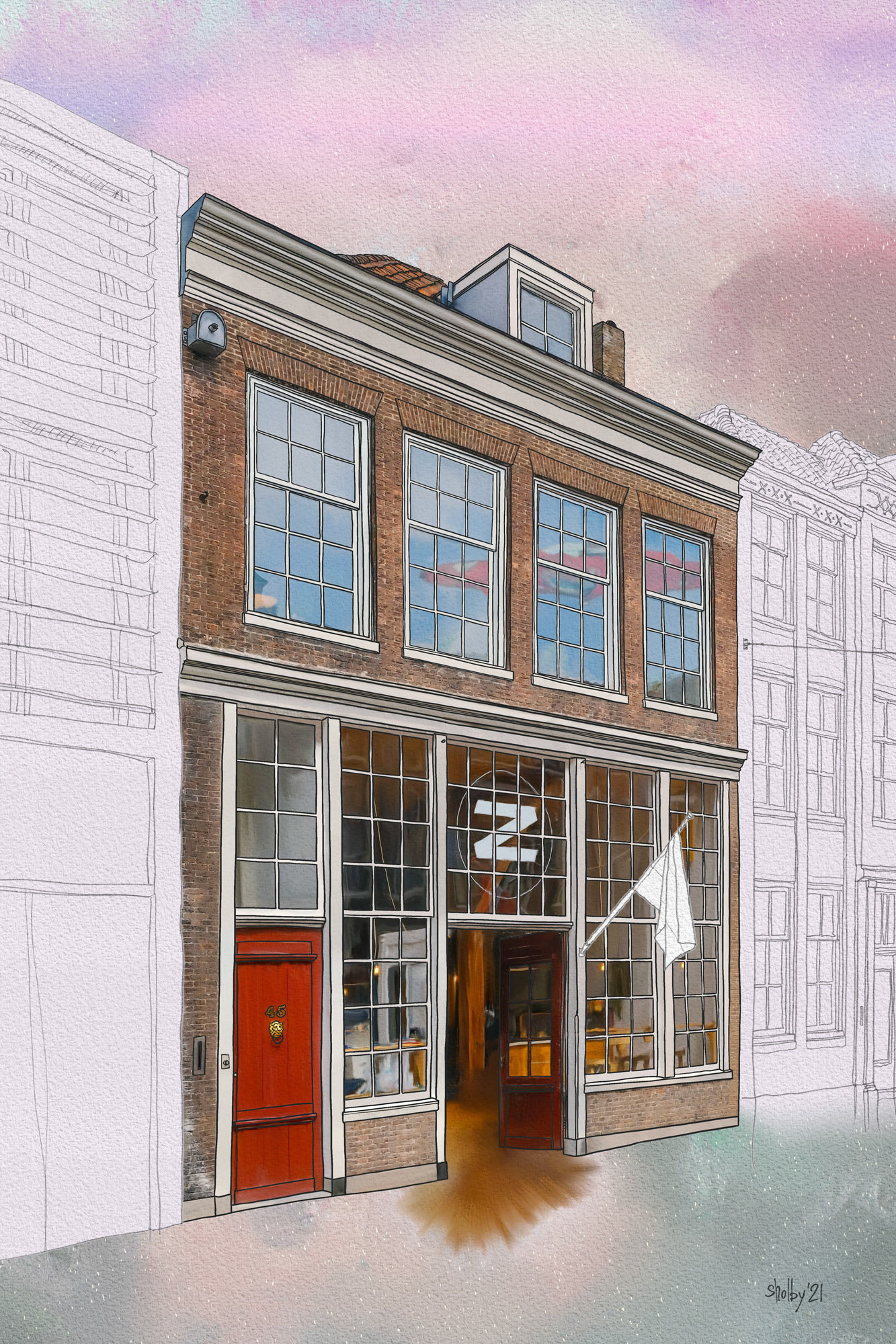 Dordrecht - Grotekerksbuurt (60x40)