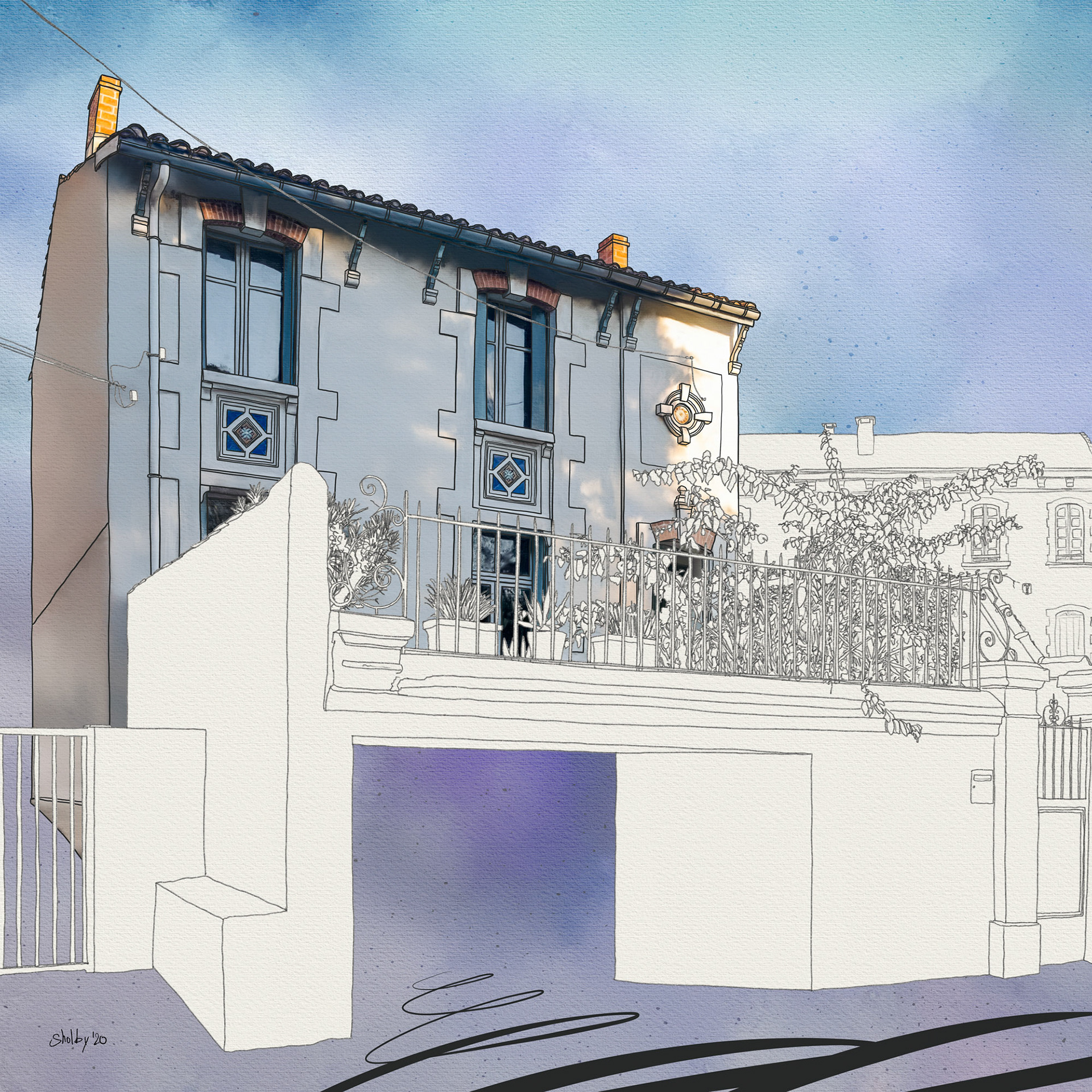 Rue de la Sauzède (50x50)