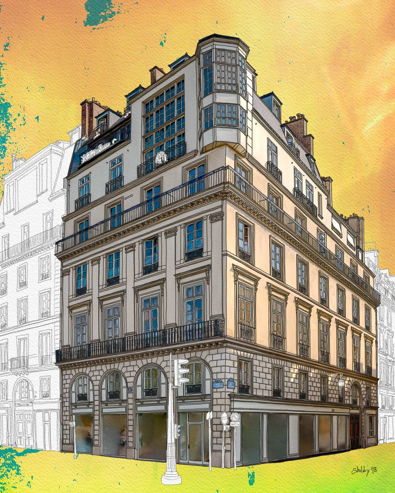 Rue des Saints Pères (50x40)