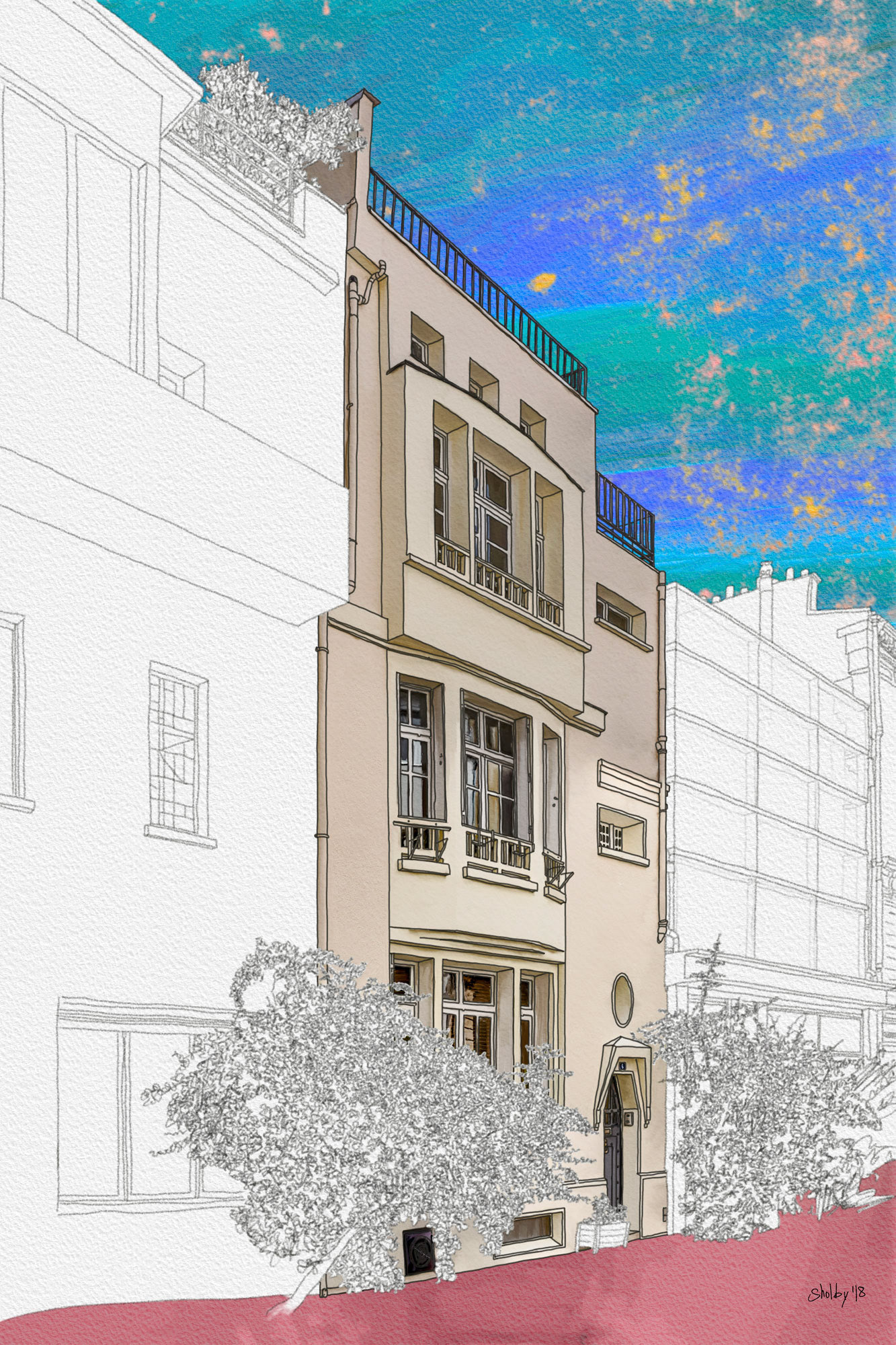 Rue Charles Weiss (60x40)