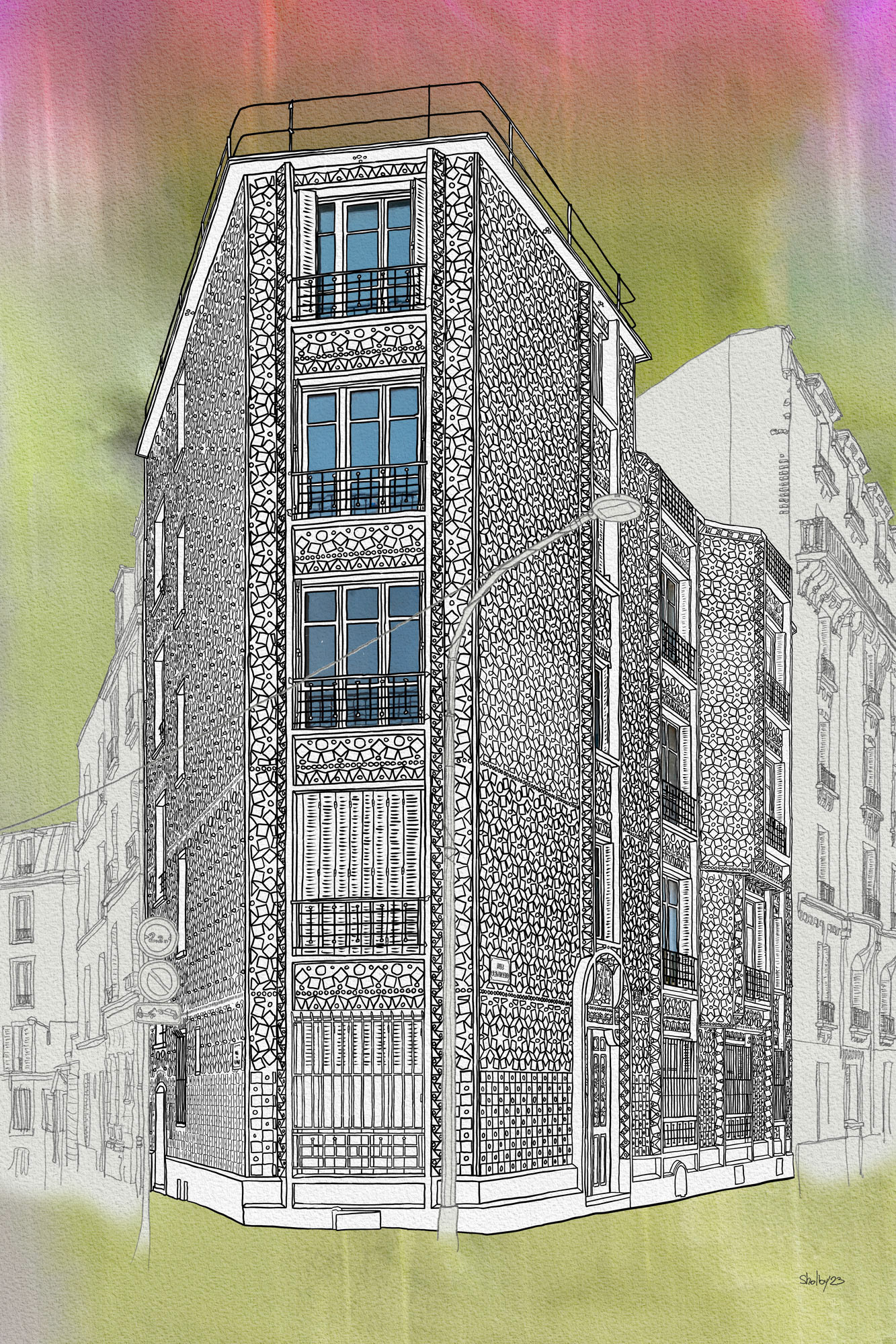 Rue Belliard (60x40)