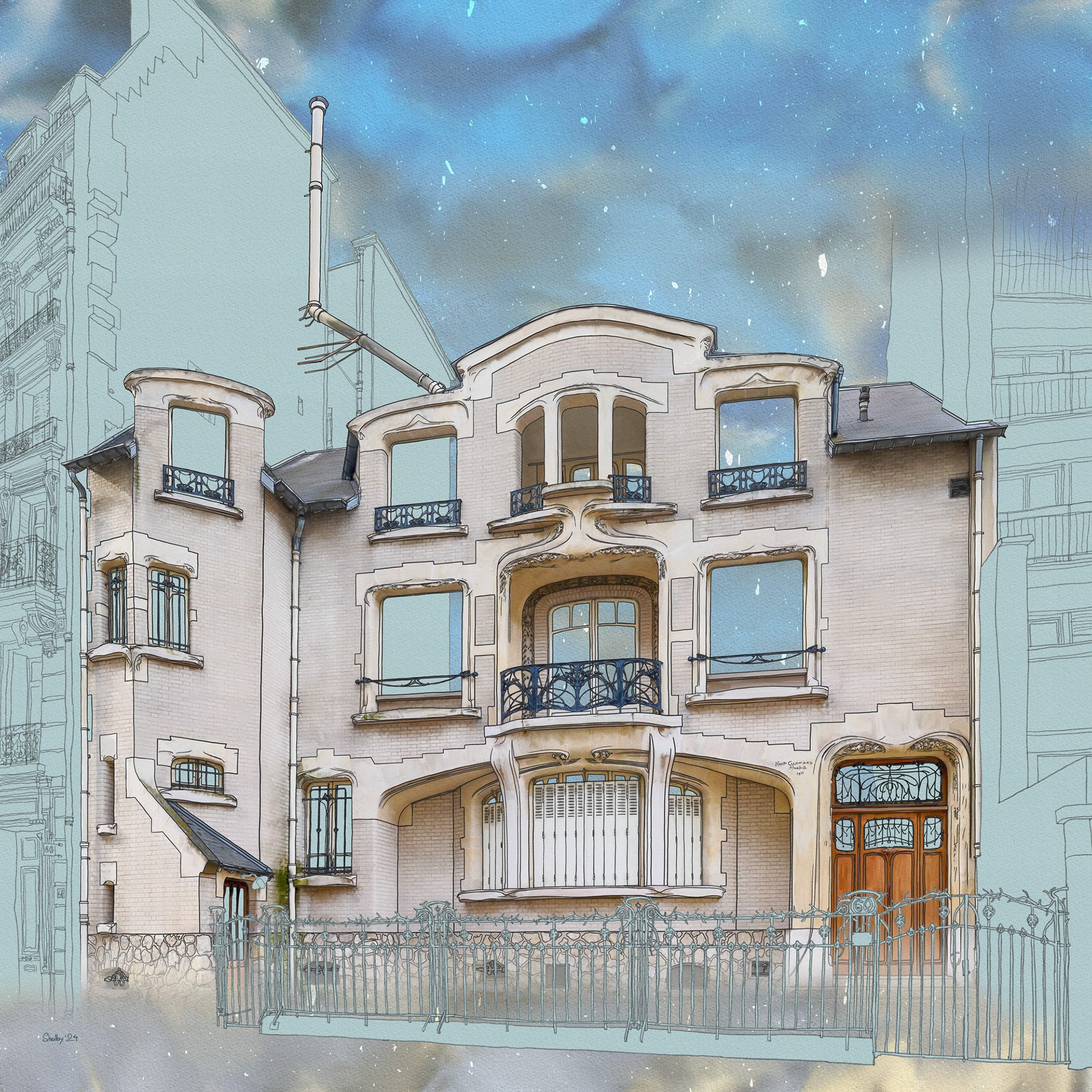 Rue Jean de la Fontaine - Hôtel Mezzara (80x80)