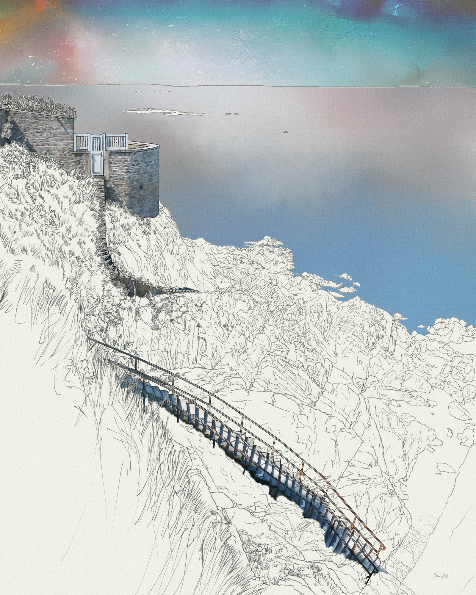 Saint-Malo - Impasse des Hautes Falaises 2 (100x80)
