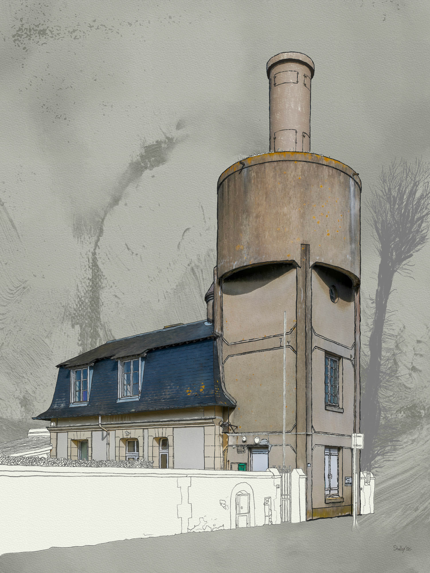 Deauville - Rue du Moulin Saint-Laurent (80x60)