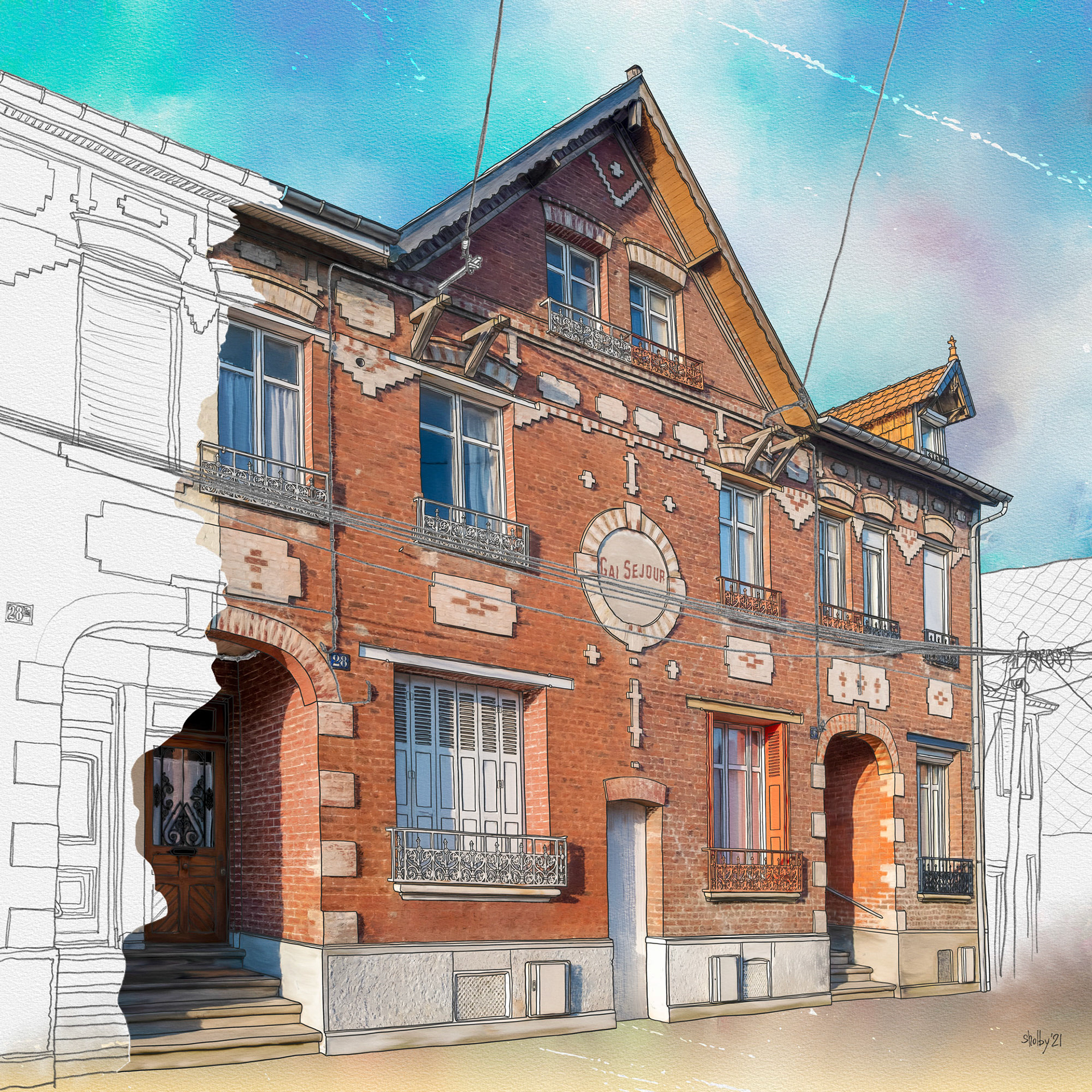 Le Crotoy - rue Pasteur (70x70)