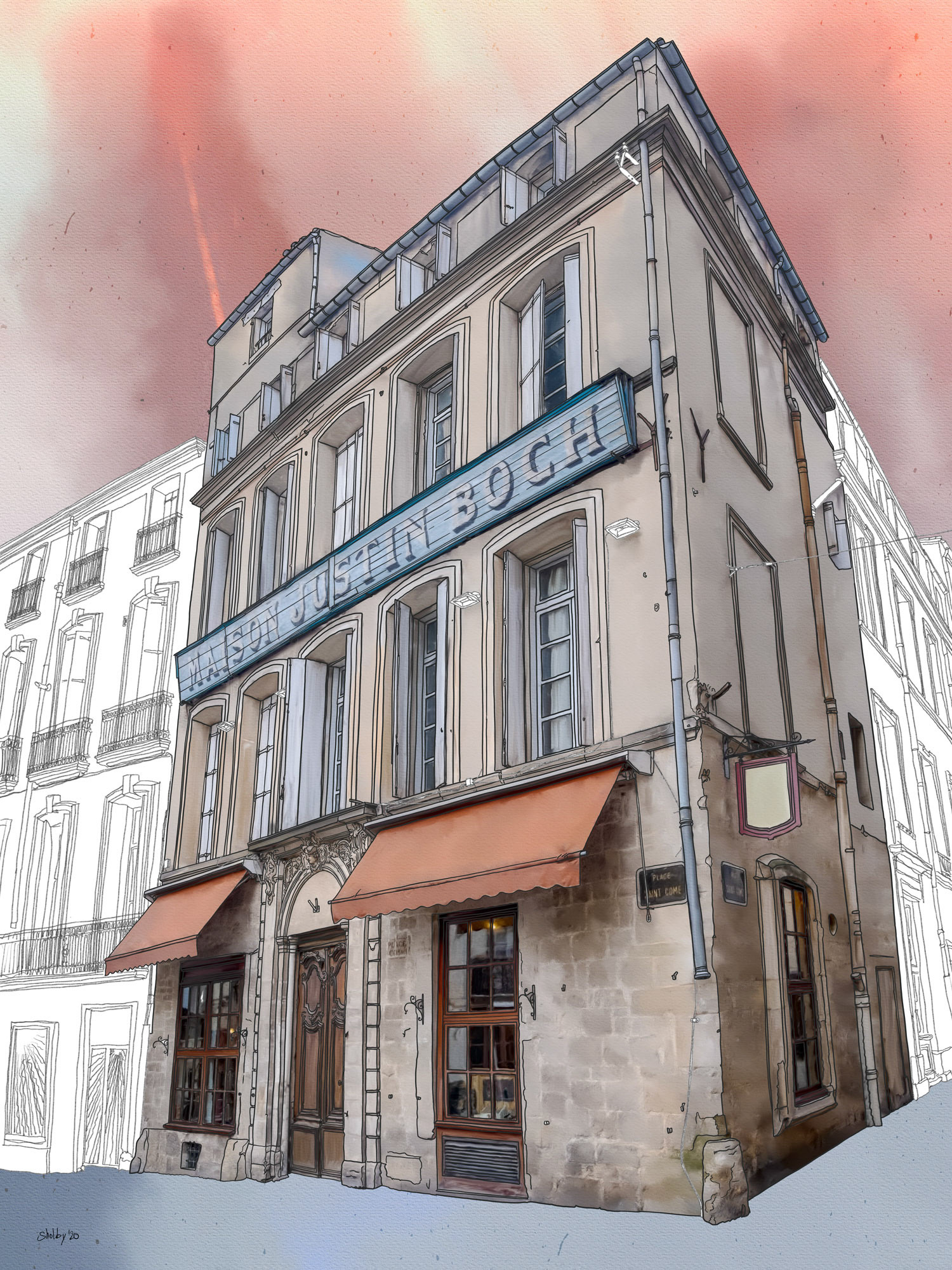 Place Saint Côme (80x60)