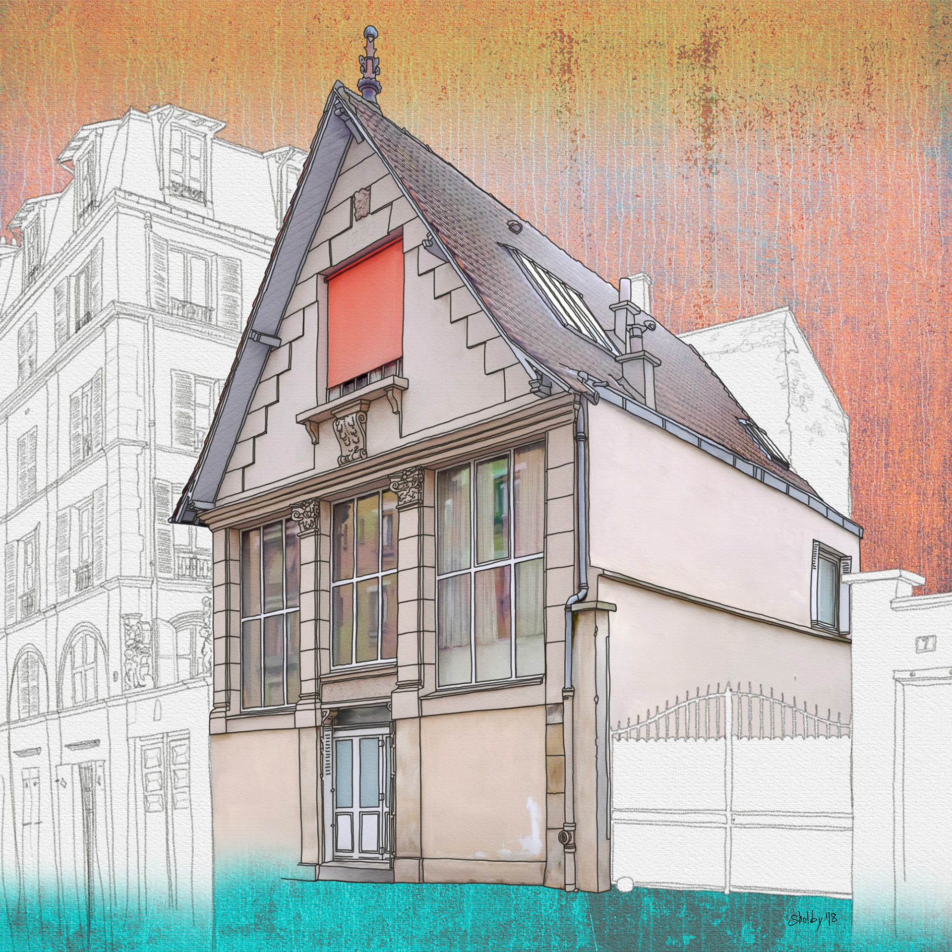 Rue Larrey /1 (50x50)