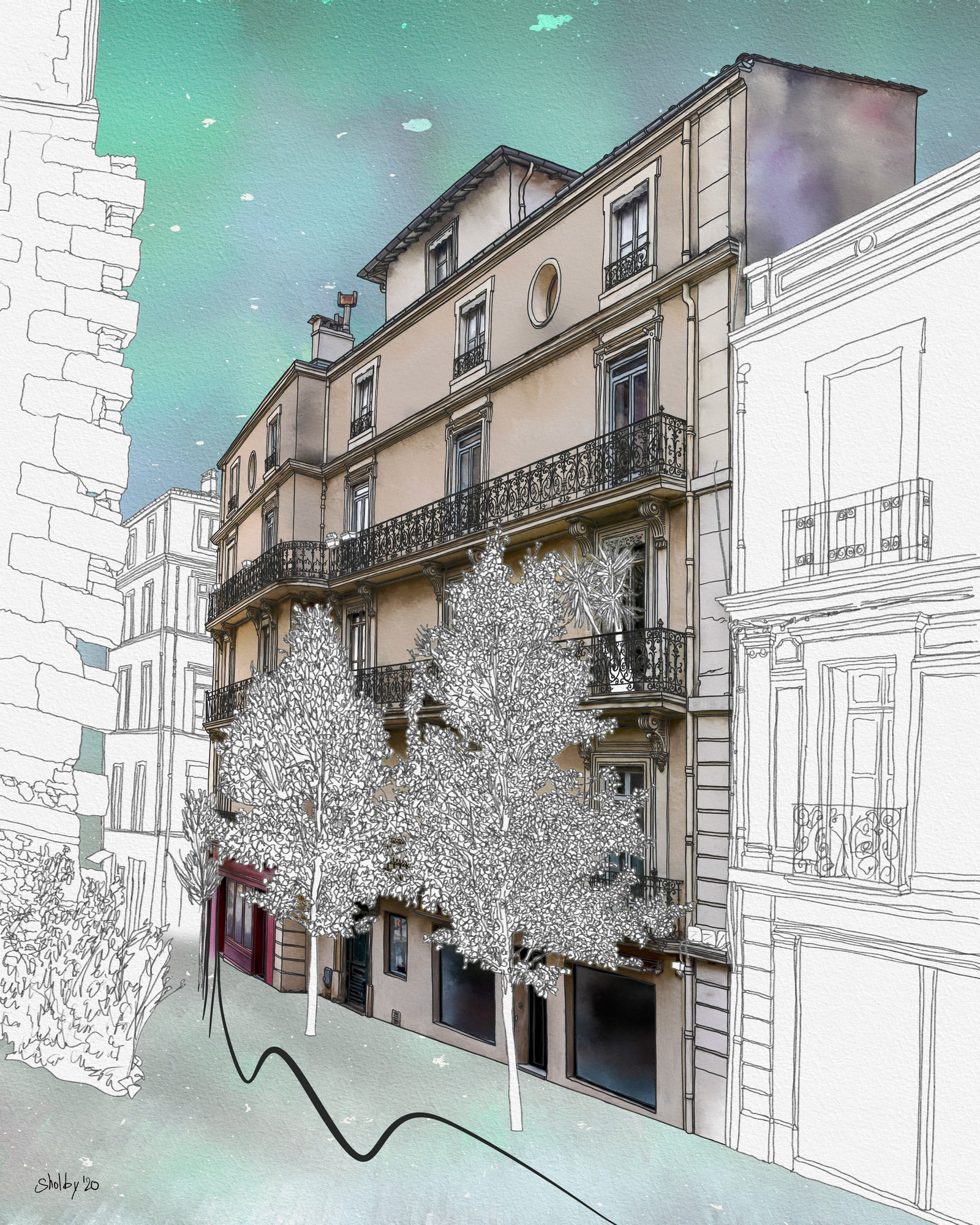 Rue Saint-Paul (50x40)