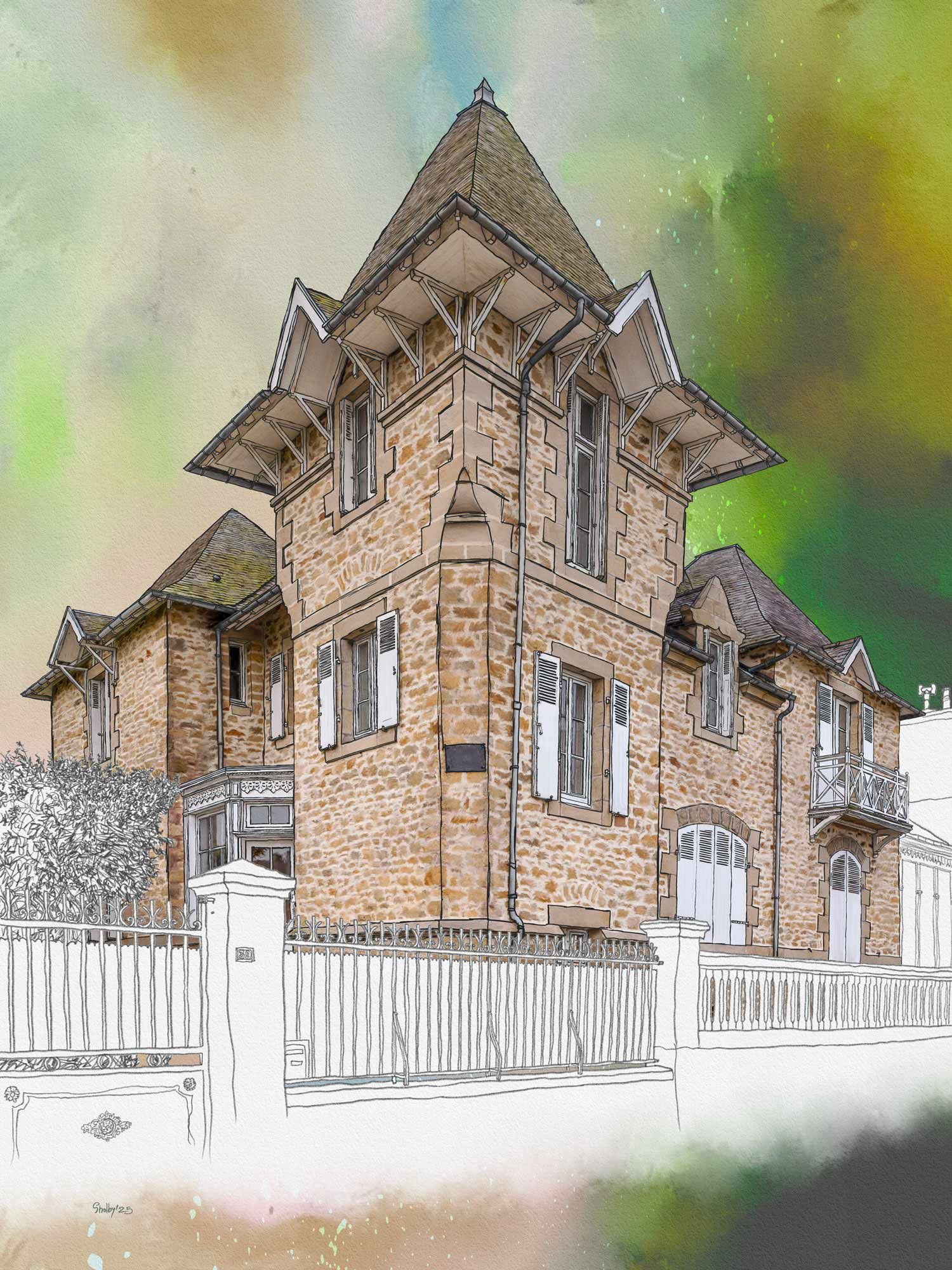 Roscoff - rue Edouard Corbière 2 (80X60)