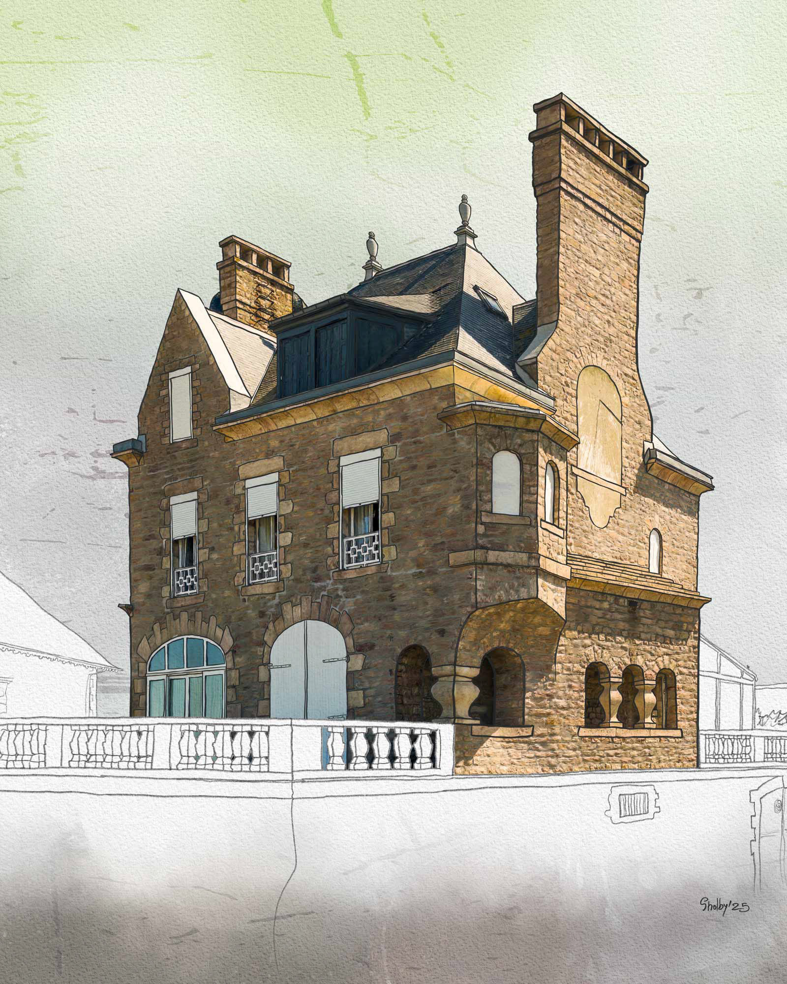 Erquy - Boulevard de la Mer (50x40)