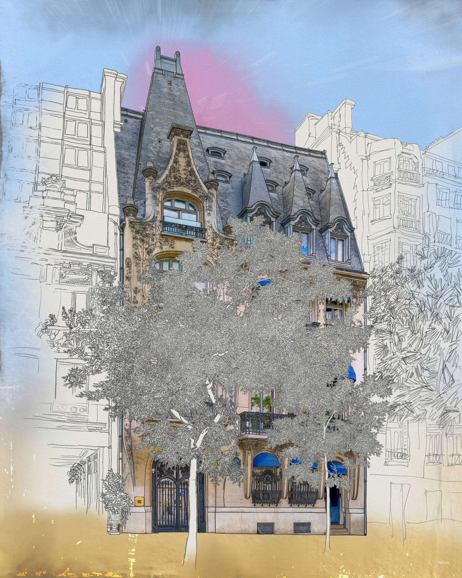 Avenue Raymond Poincaré (100x80)