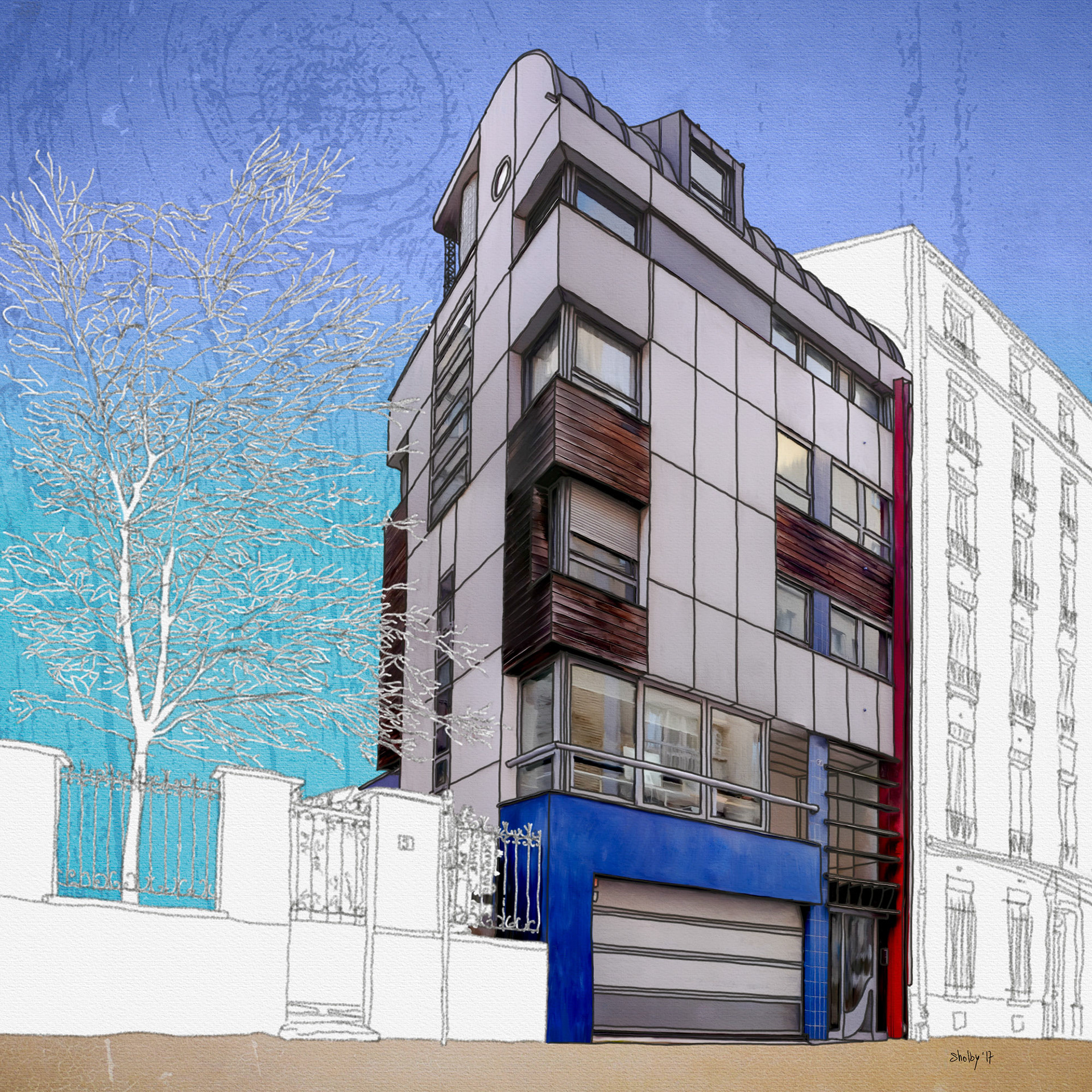 Rue Alfred Durand-Claye (60x60)