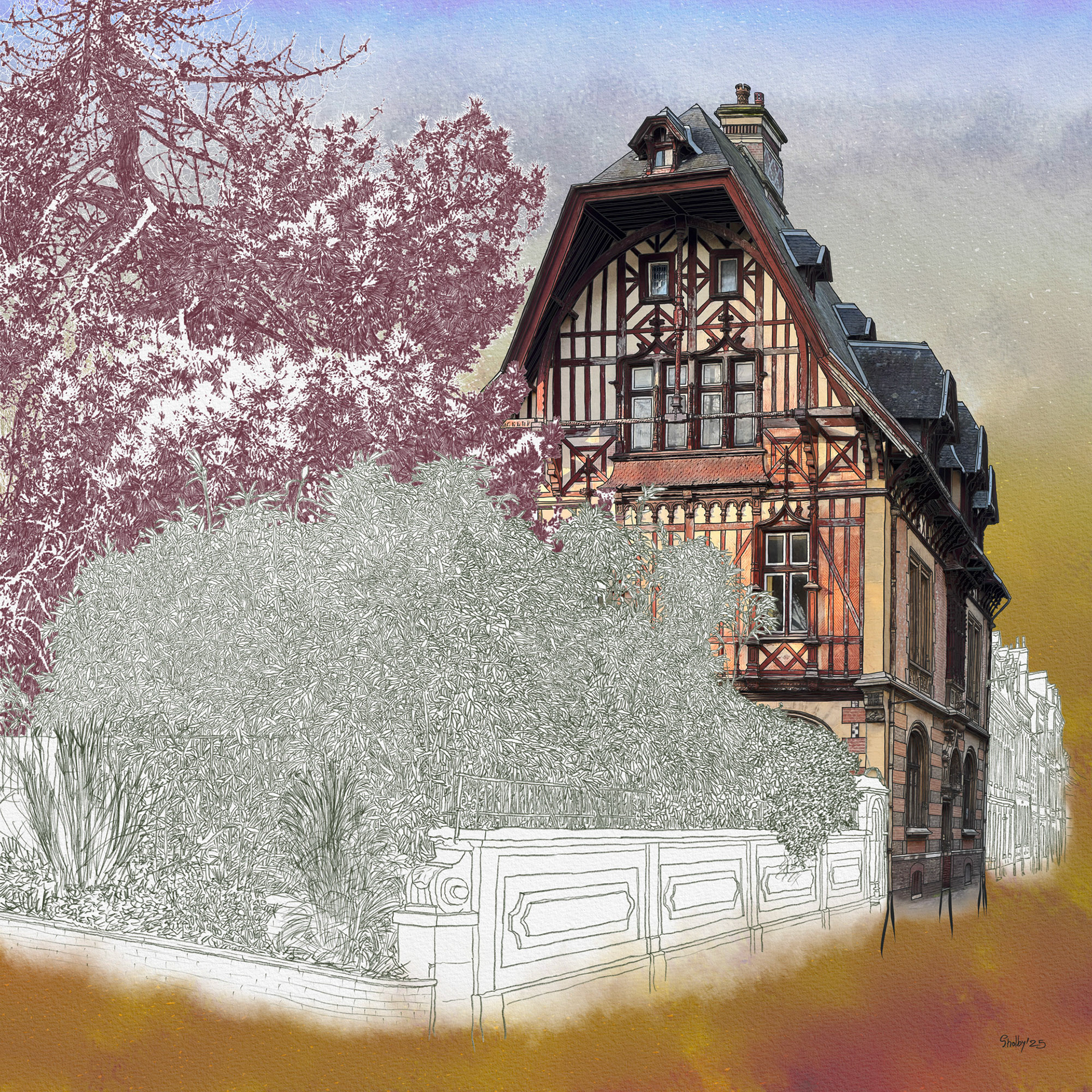 Fécamp - Rue Alexandre Le Grand 1 (60x60)