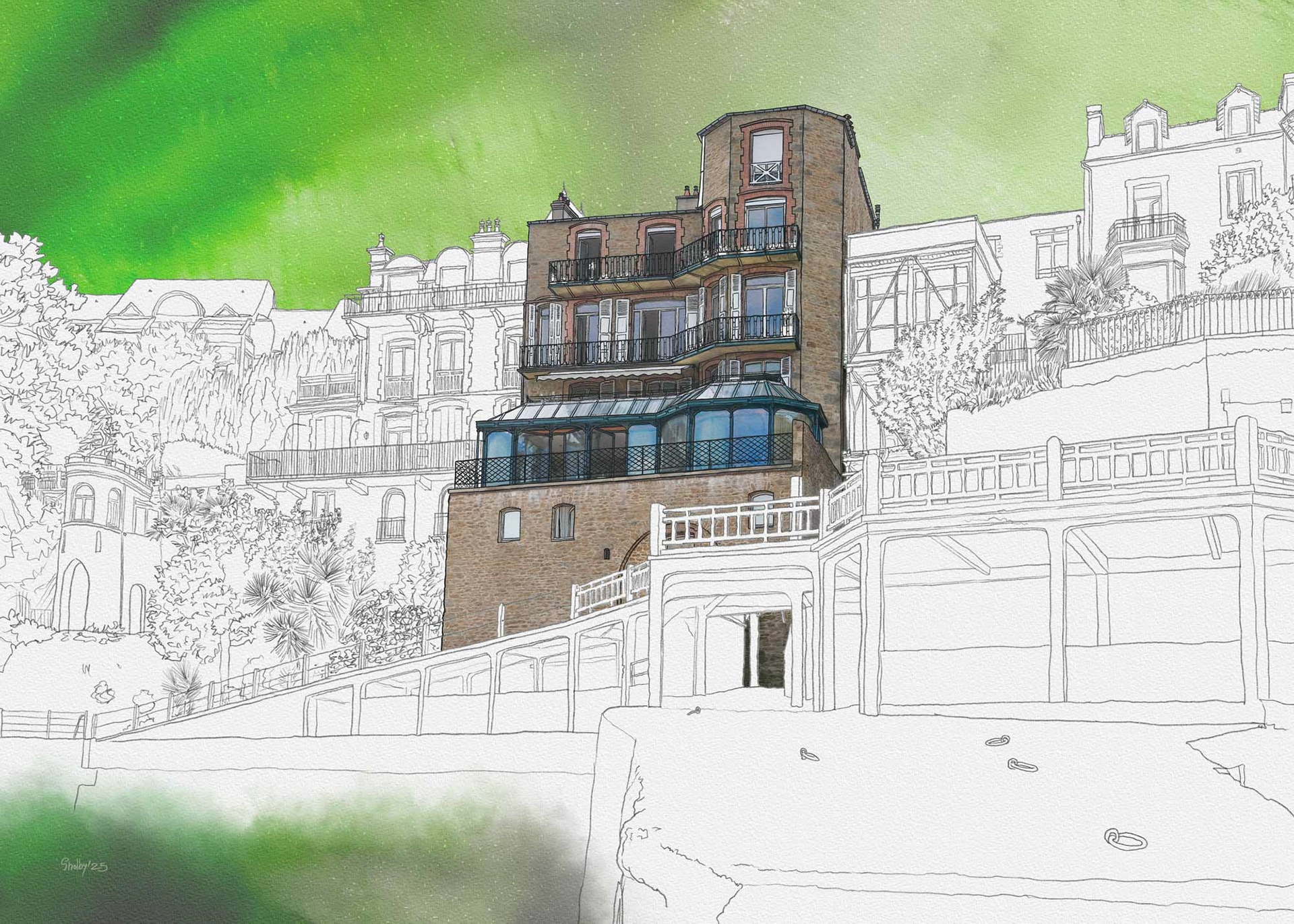 Dinard - Promenade du Clair de Lune 2 (50x70)