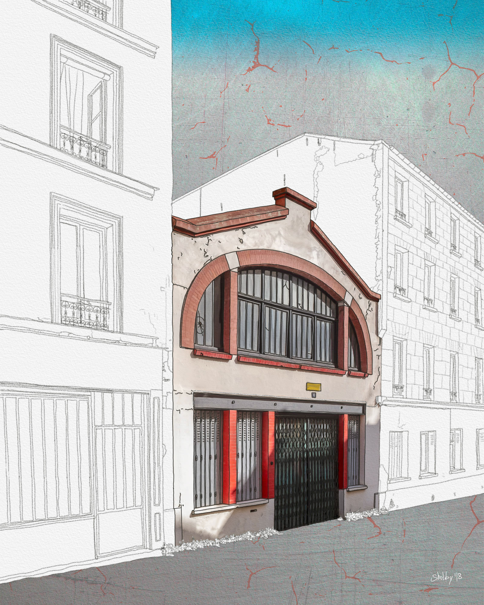 Impasse Delaunay (50x40)