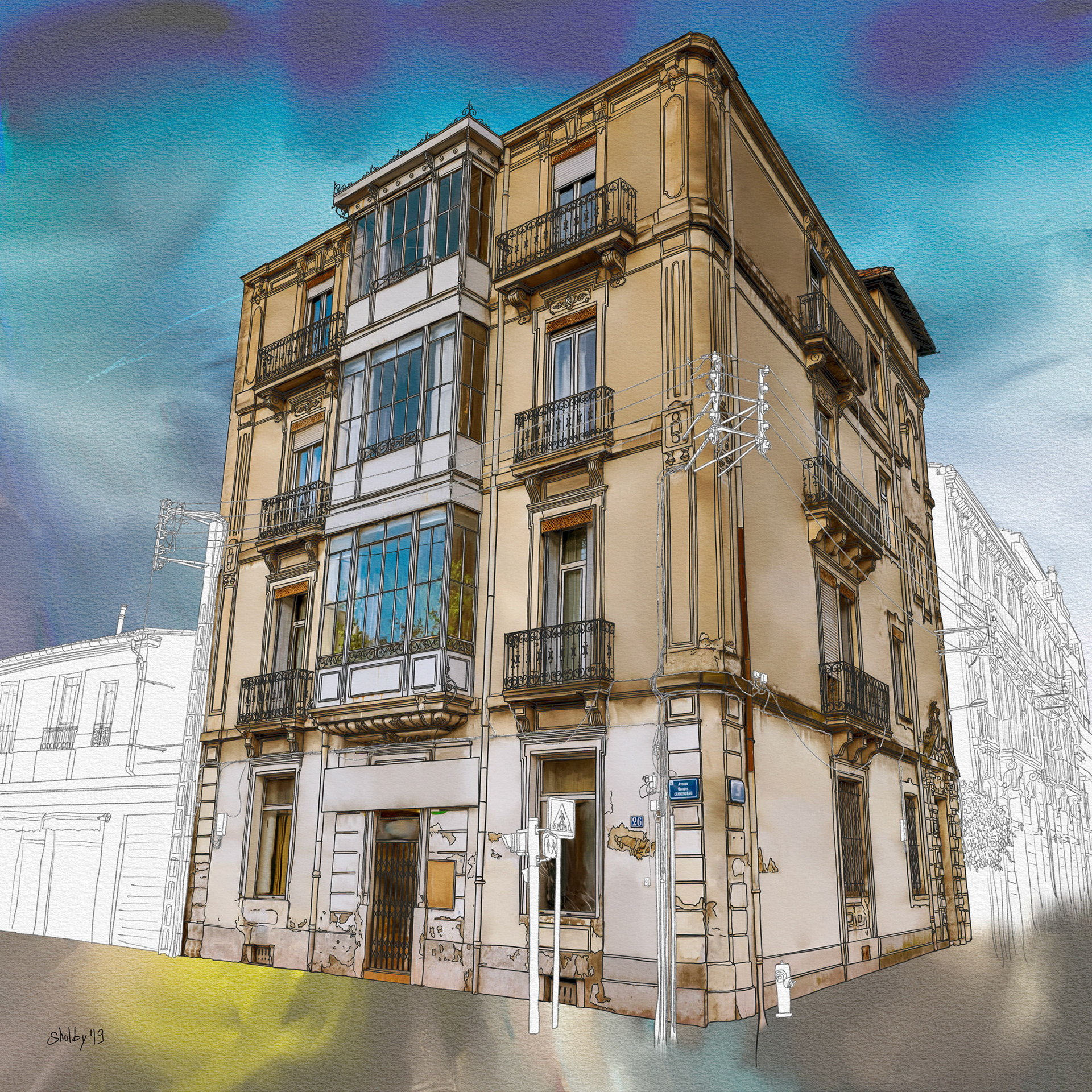 Avenue Georges Clemenceau (50x50)