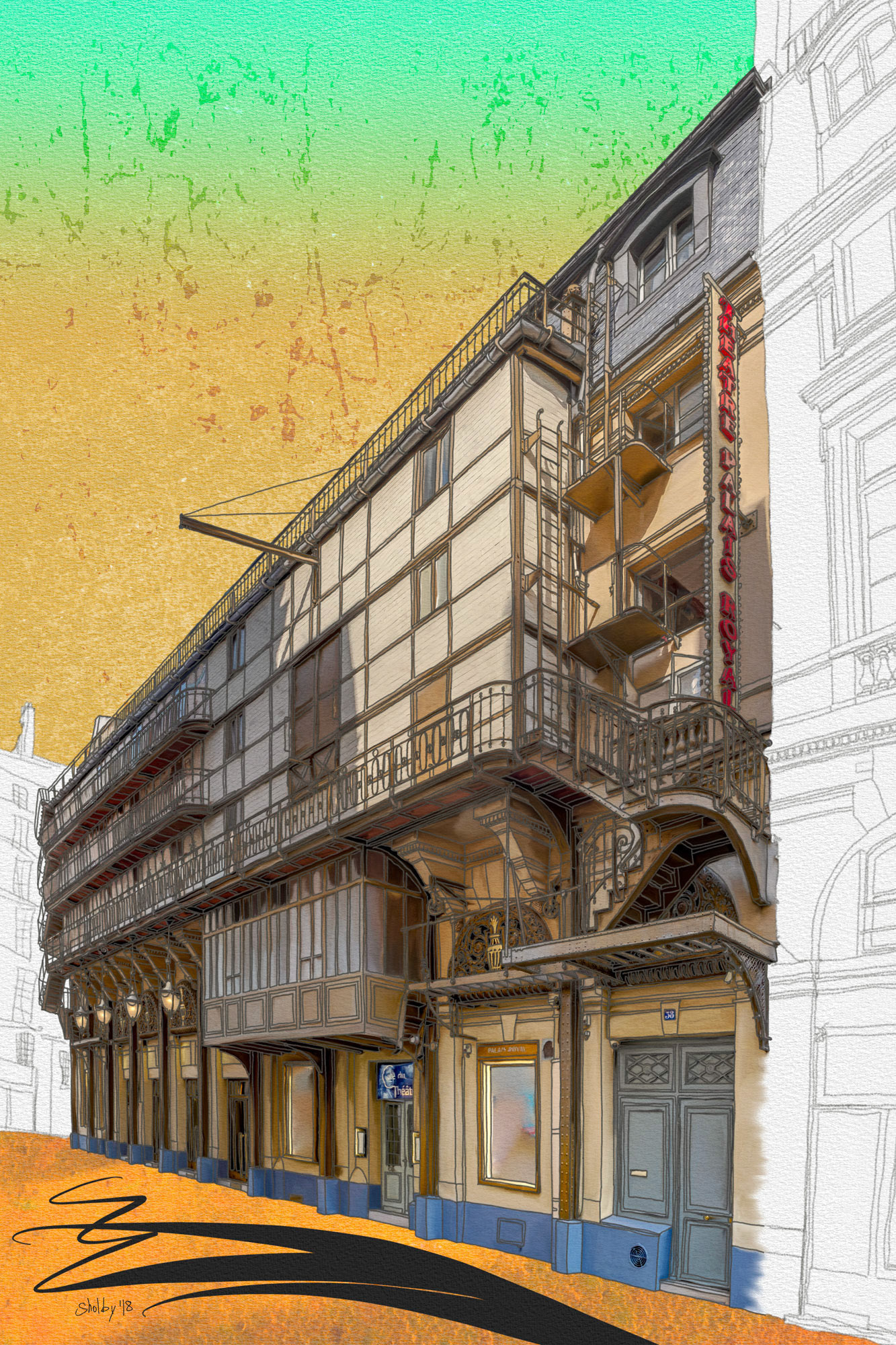 Rue de mOntpensier (60x40)