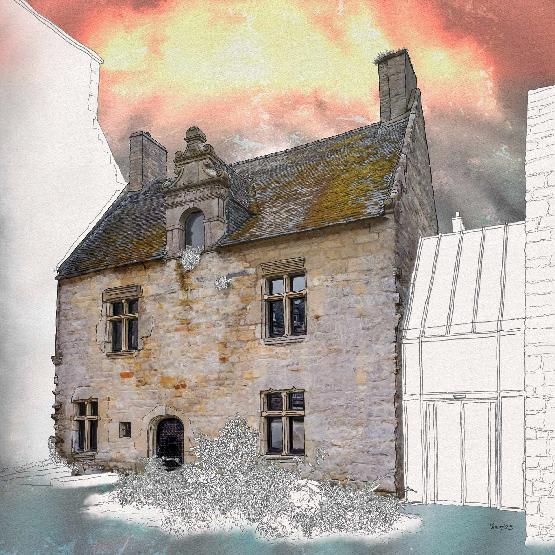 Roscoff - rue Louis Pasteur (60x60)