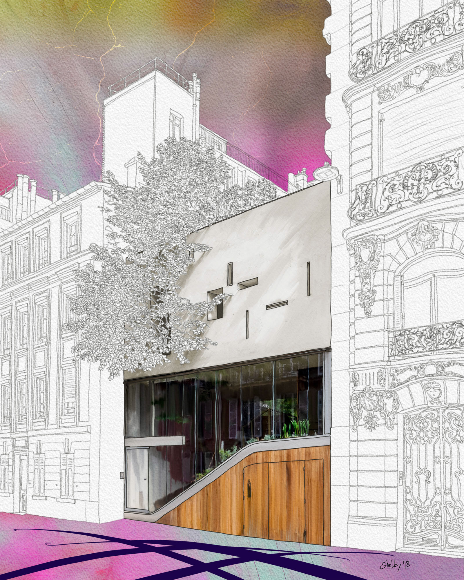 Rue Galvani /2 (50x40)