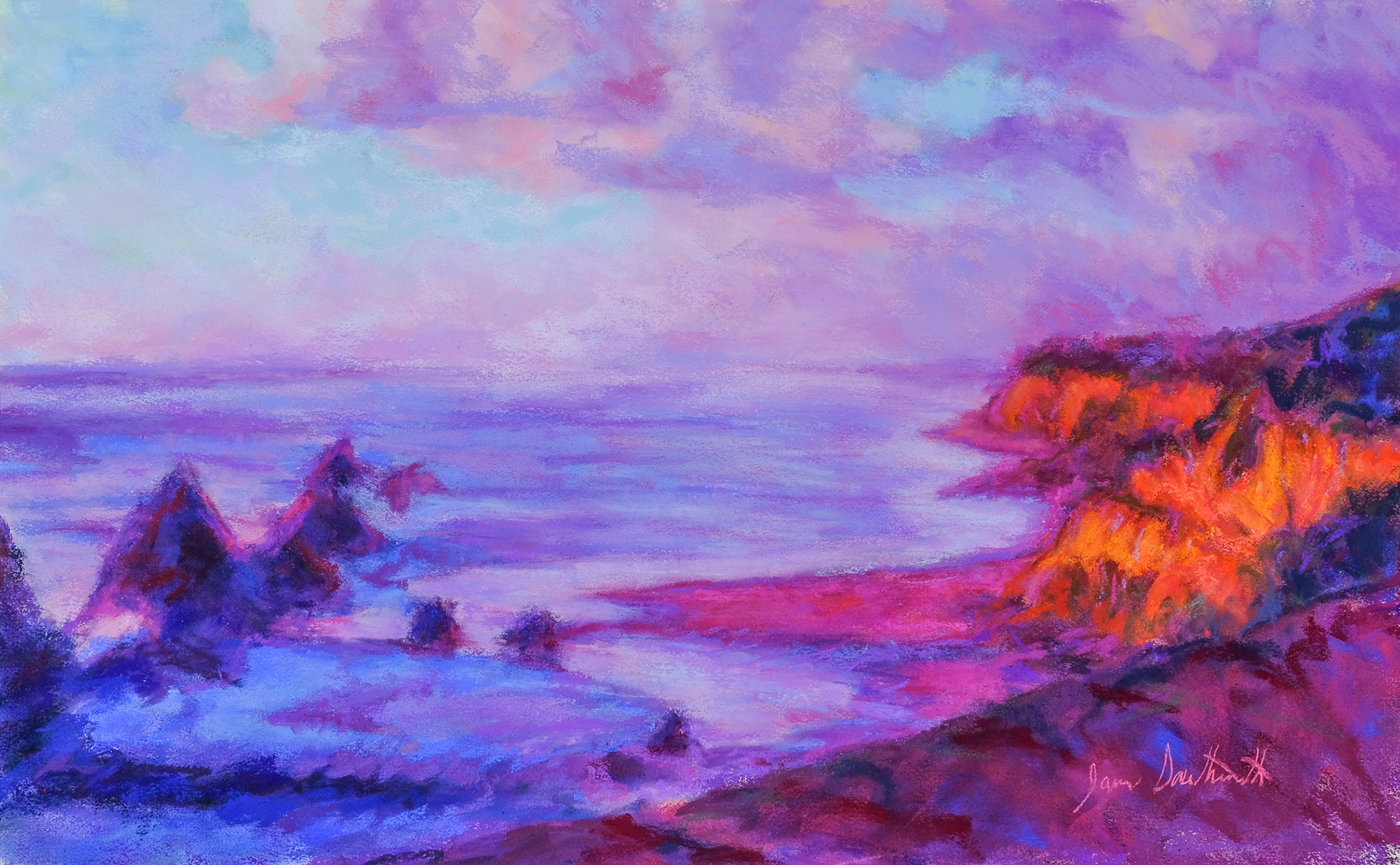 Oregon Coast -Pastel