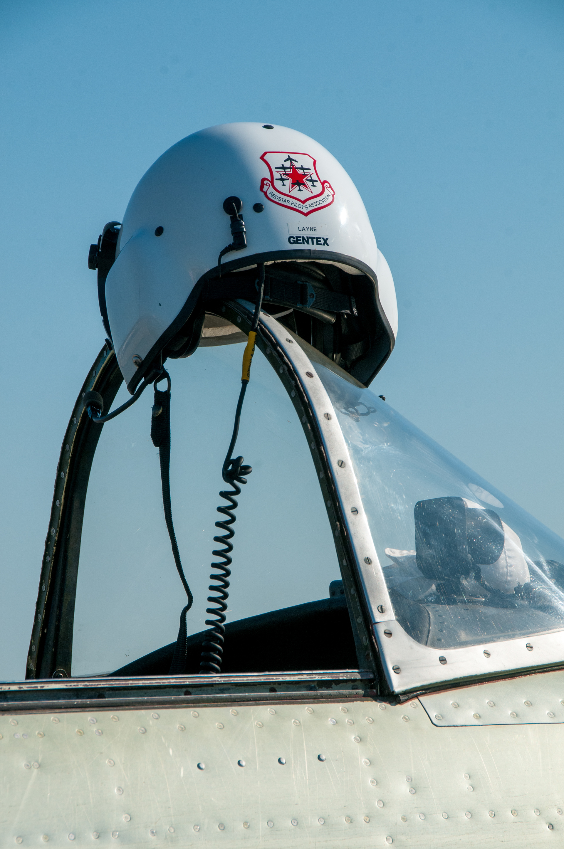 Helmet on MiG Fighter