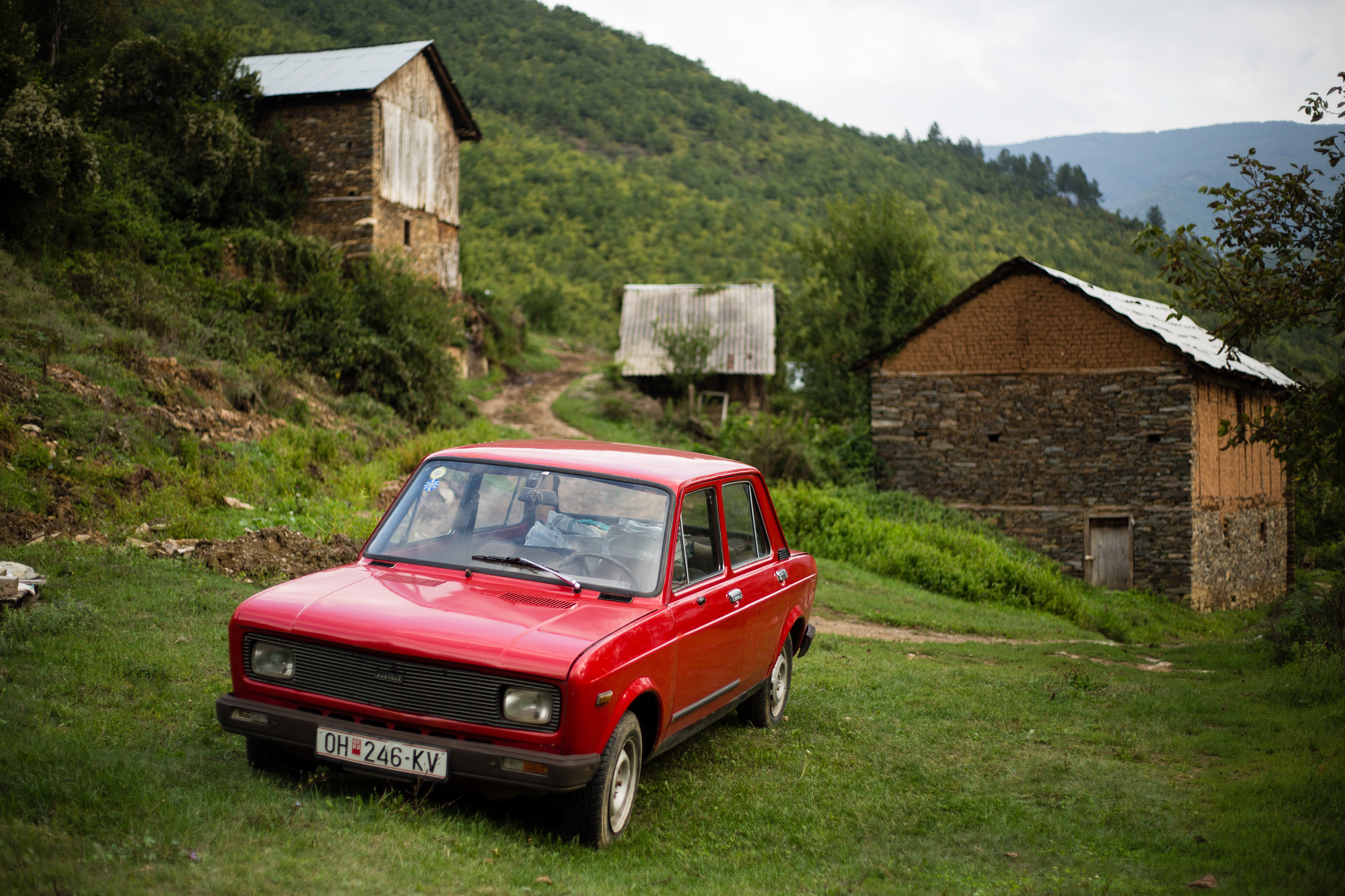 Through couchsurfing I me a guy traversing the Balkans in a van. We decided to drive to Macedonia together. After corrupt border officials held the van for hours, we were finally let through and set off to find a obscure village in the rural Macedonian hills. This is the village we stumbled upon.