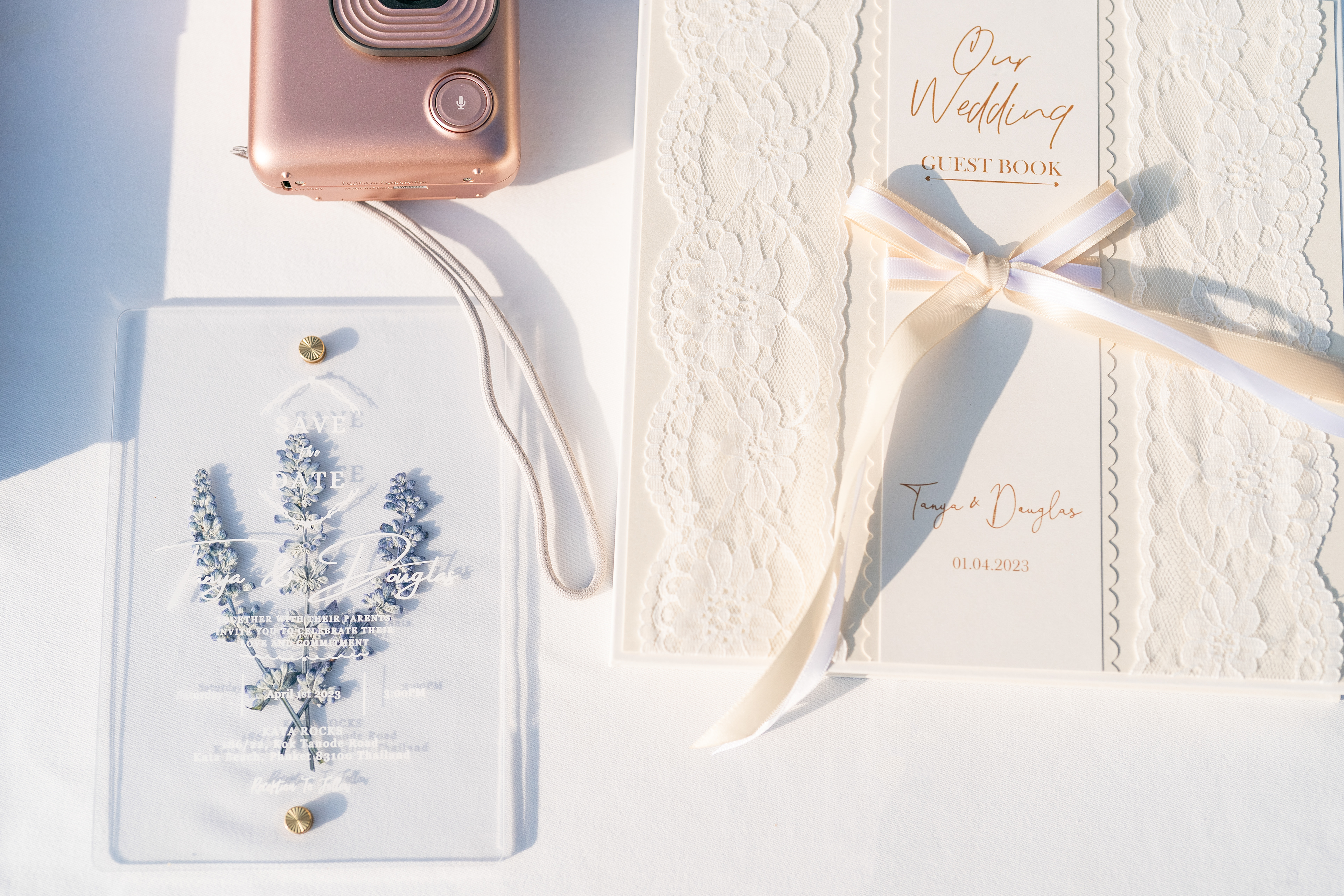 Wedding guest book. Phuket Krabi Samui Phang nga Thailand wedding photographer photographing wedding photography of a beautiful beach wedding in Phuket