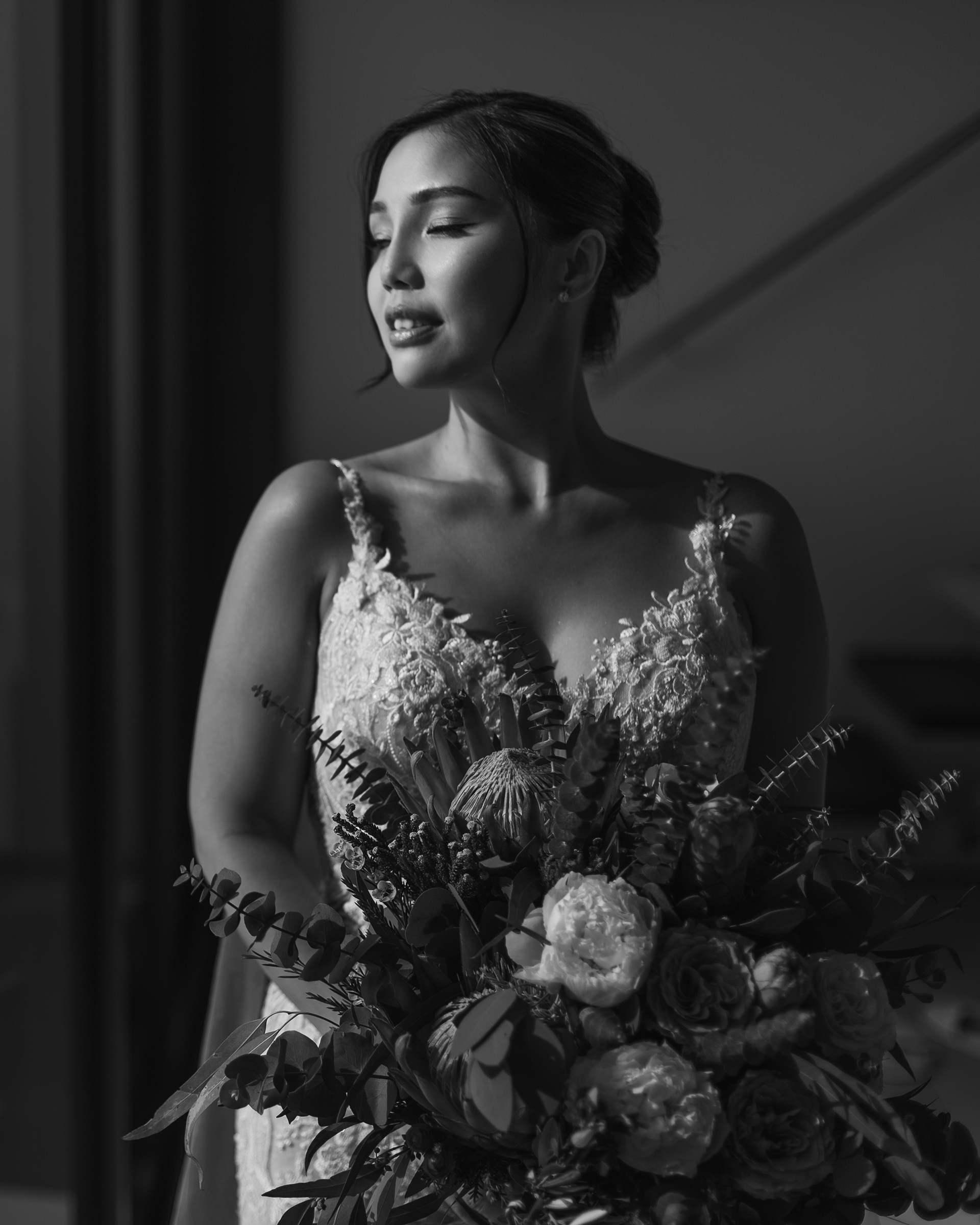 Feeling of a bride ready to get married to the love of her life. Phuket Krabi Samui Phang nga Thailand wedding photographer photographing wedding photography of a beautiful beach wedding in Phuket