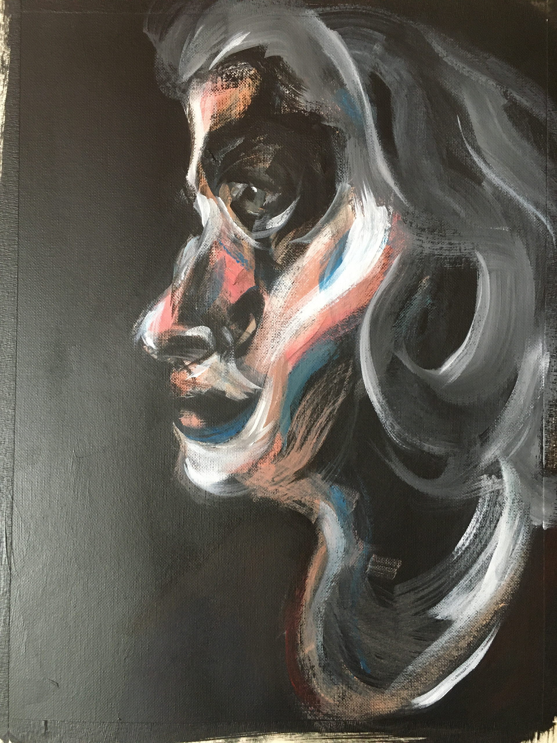 'MOTHER' Acrylic on paper 25cm x 33cm
