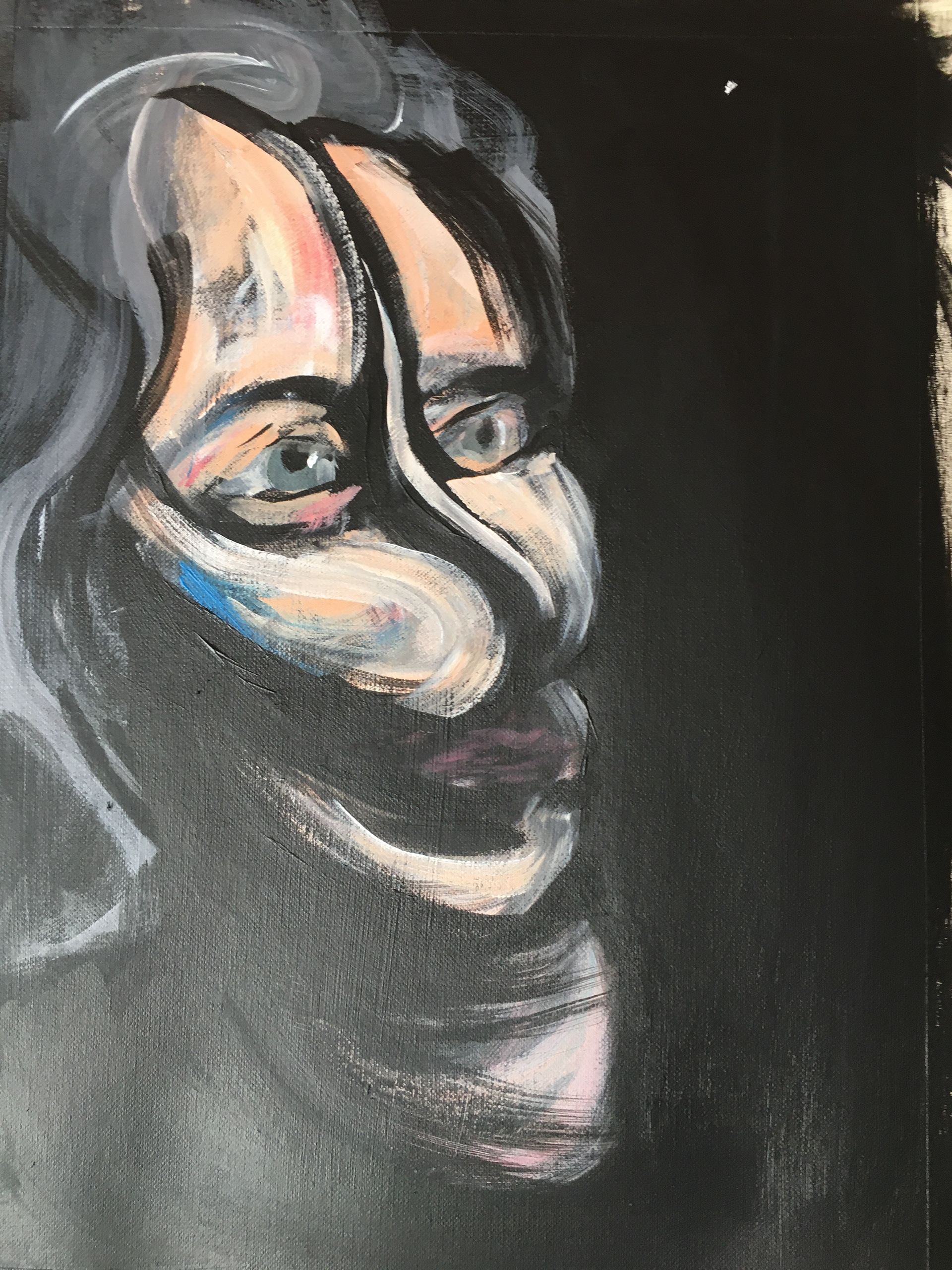 'MOTHER' Acrylic on paper 25cm x 33cm