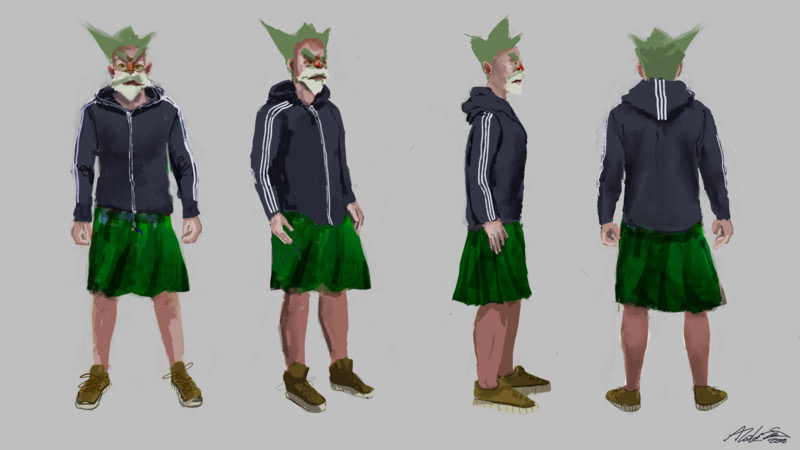 Merlon character design, 2018