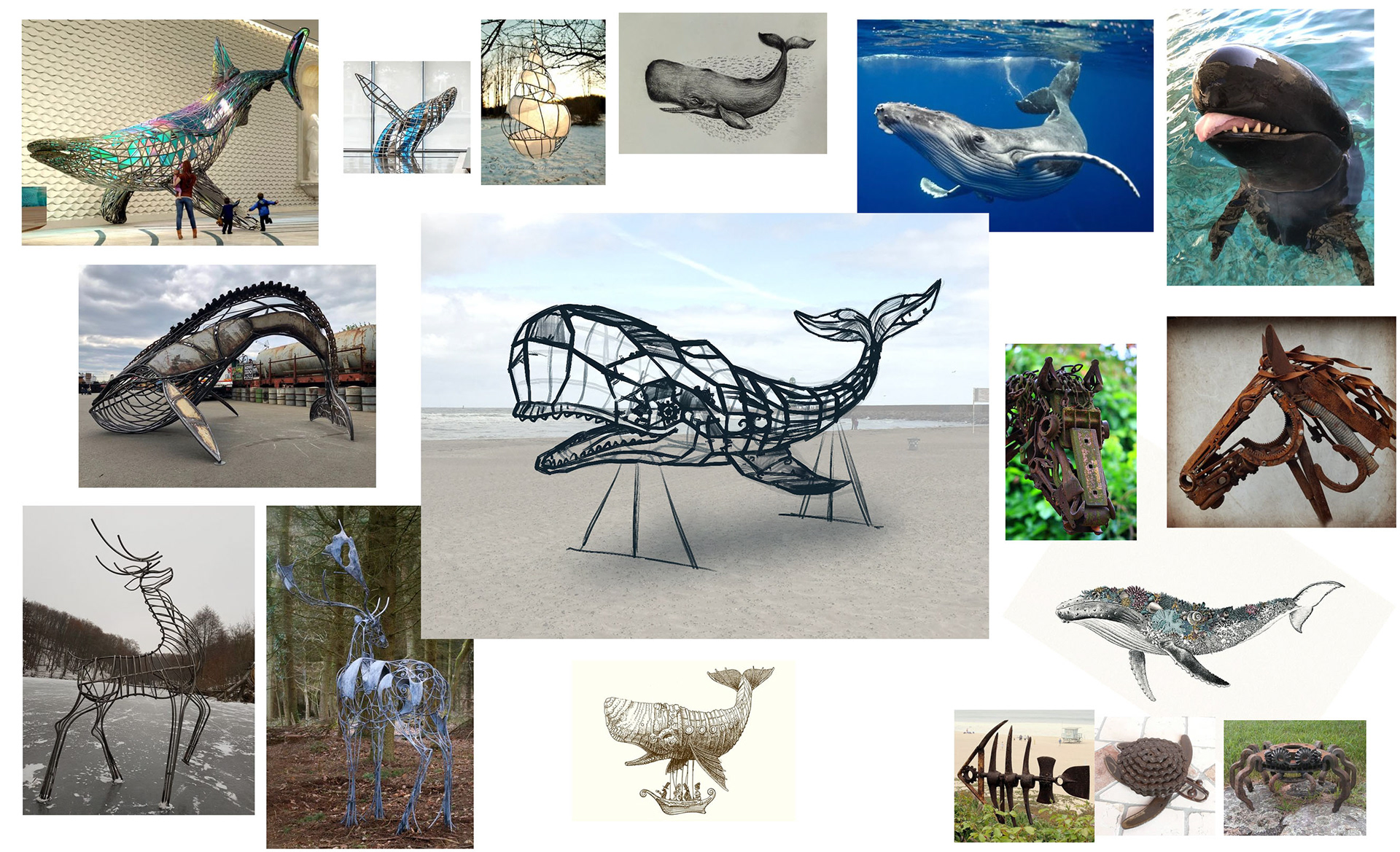 Moodboard und Sketch