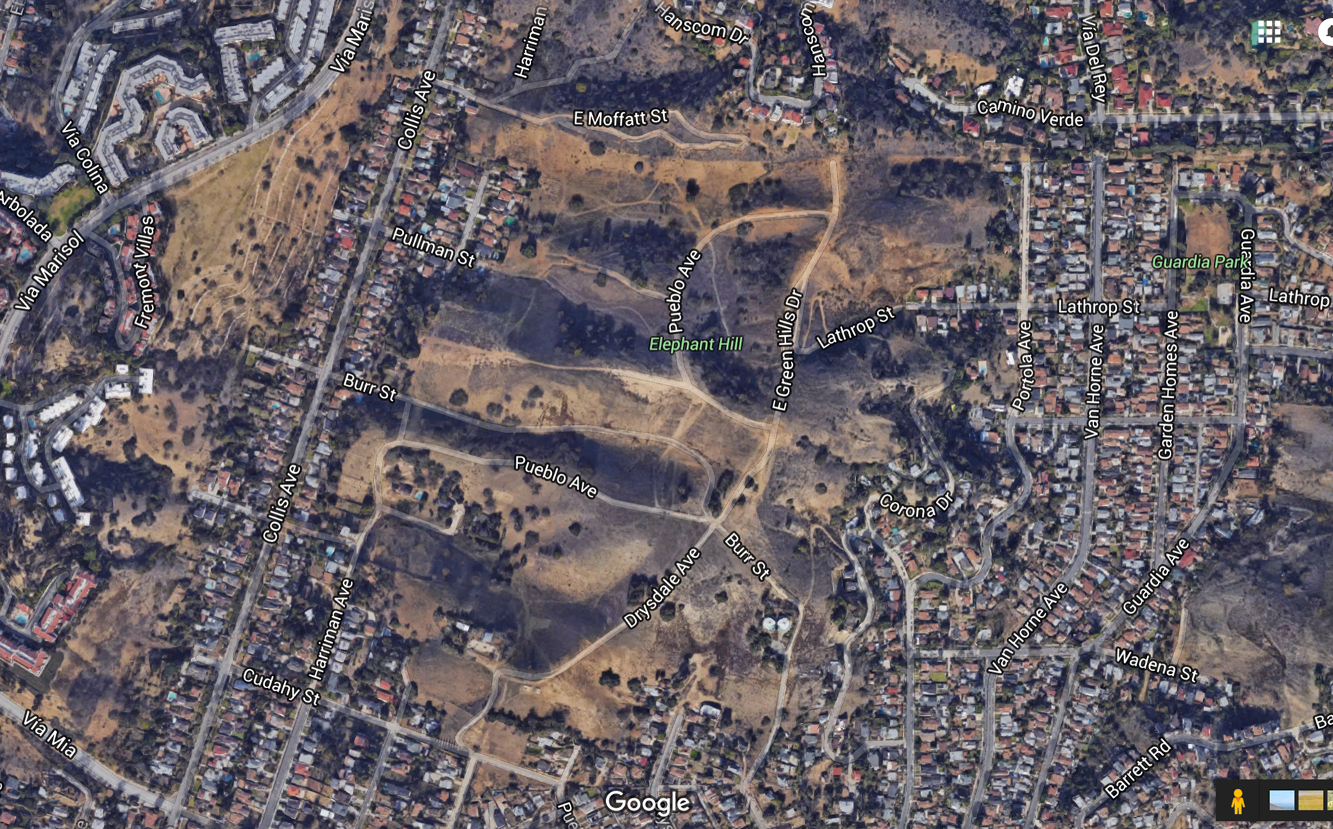 Elephant Hill in El Sereno, Los Angeles