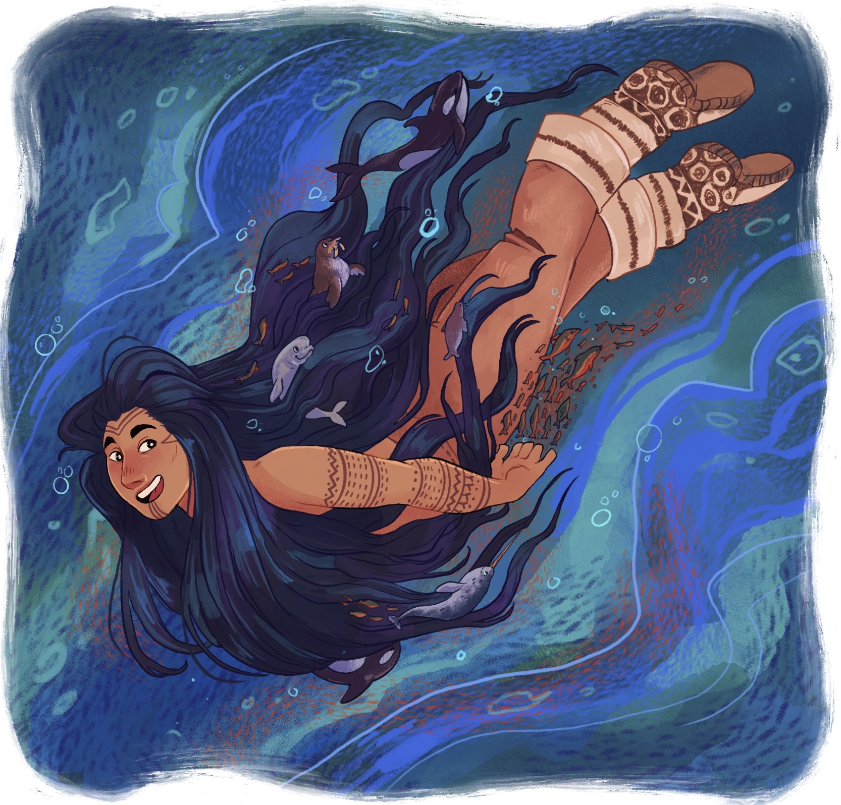 Illustration for  Inhabit Educational Books: Arvaaq Press