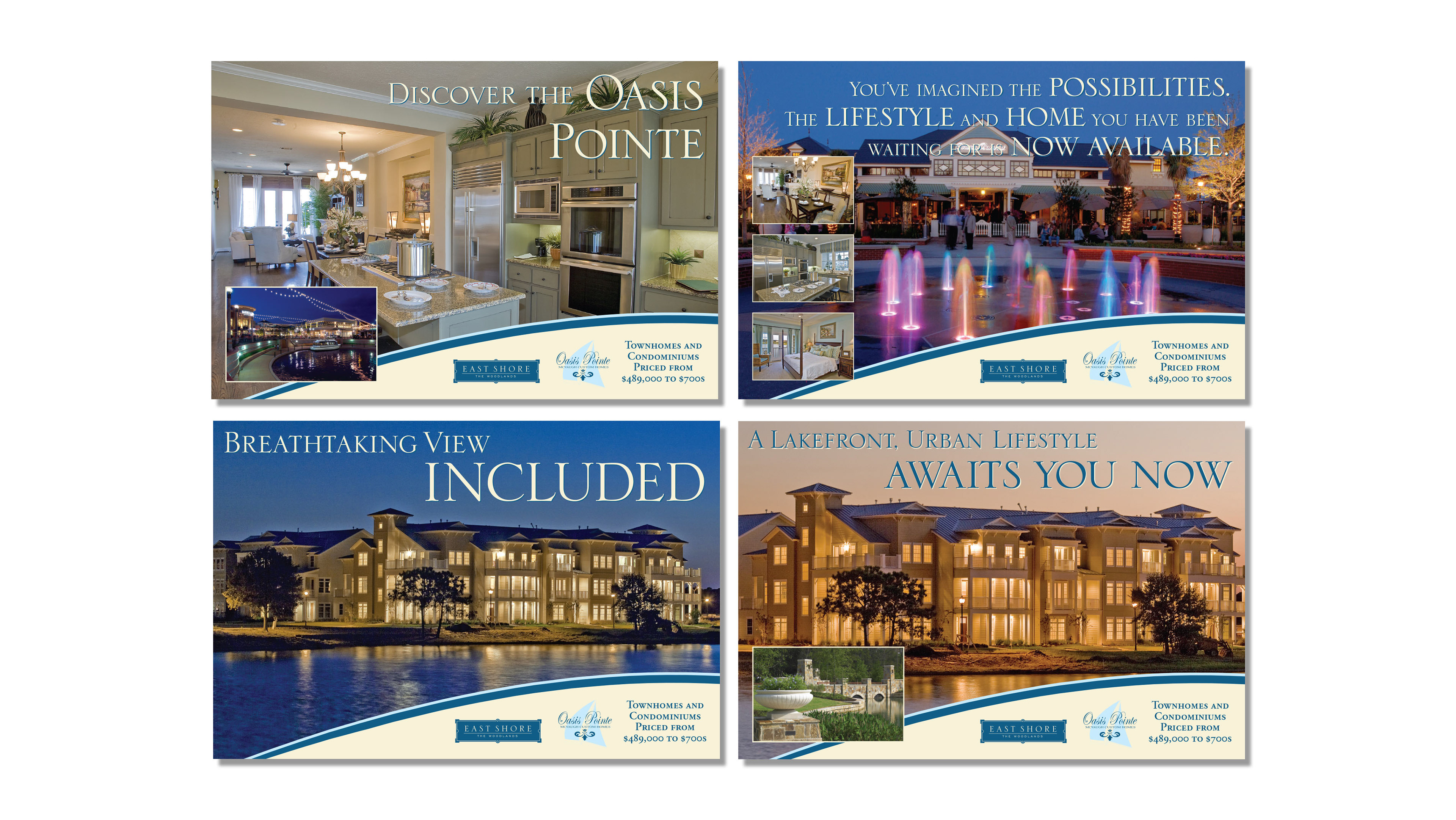 McVaugh Custom Homes – East Shore/Ocean Point Postcard Campaign