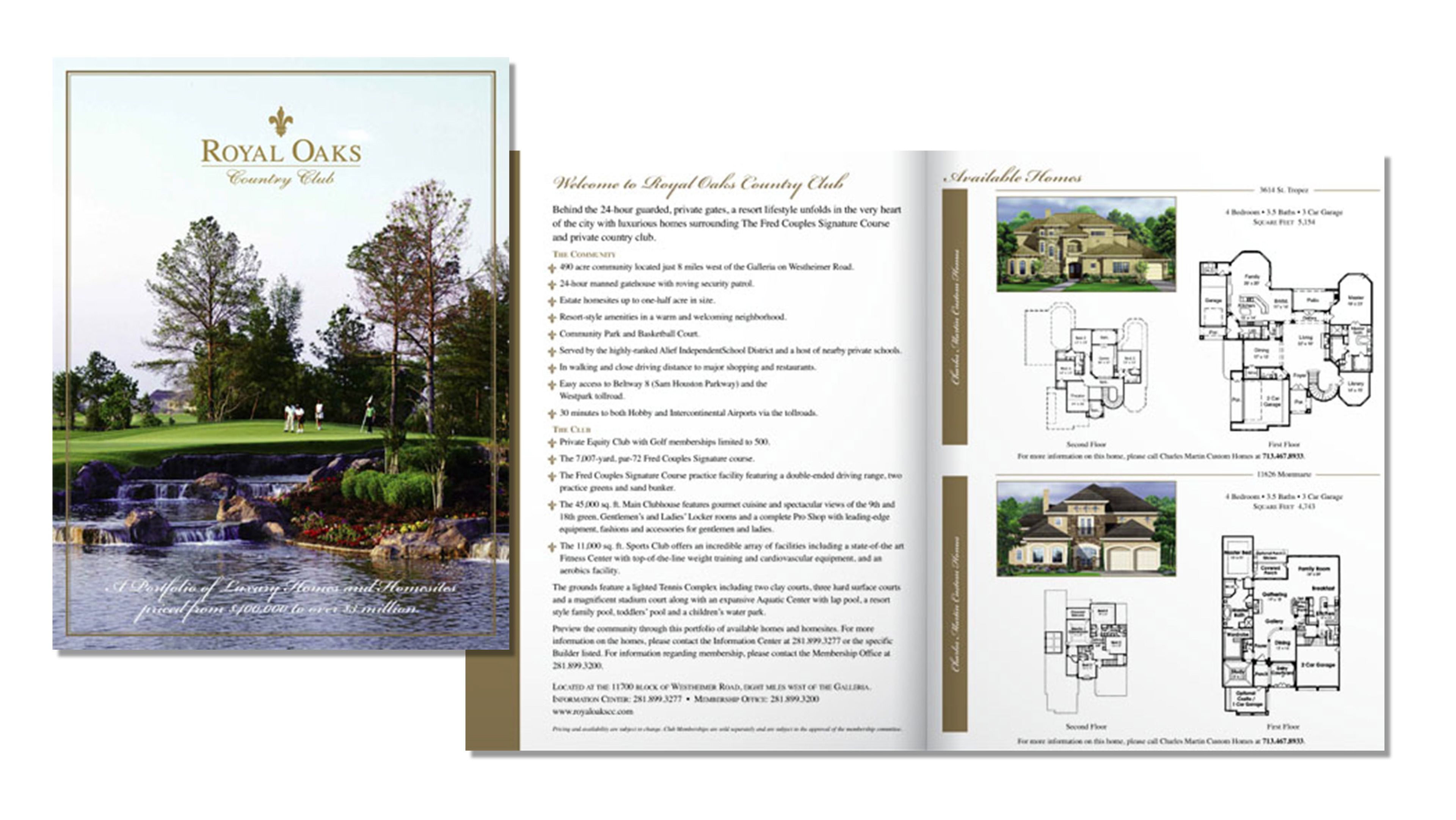 Royal Oaks Country Club – Inventory Mailer – 24 Pages