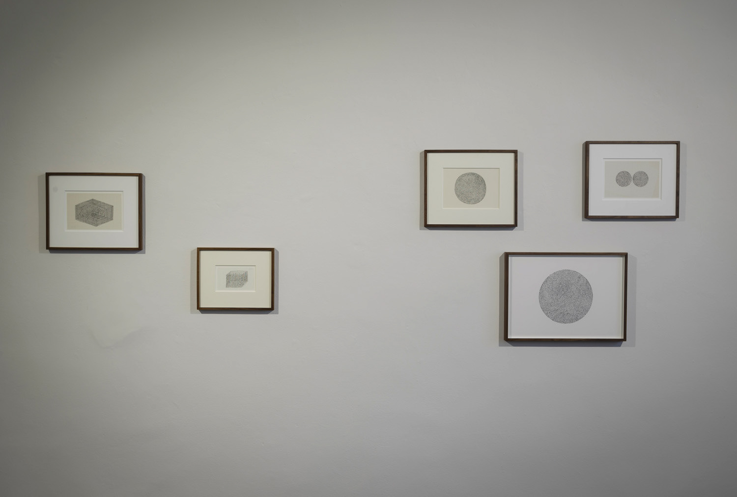 Installation shot of drawings