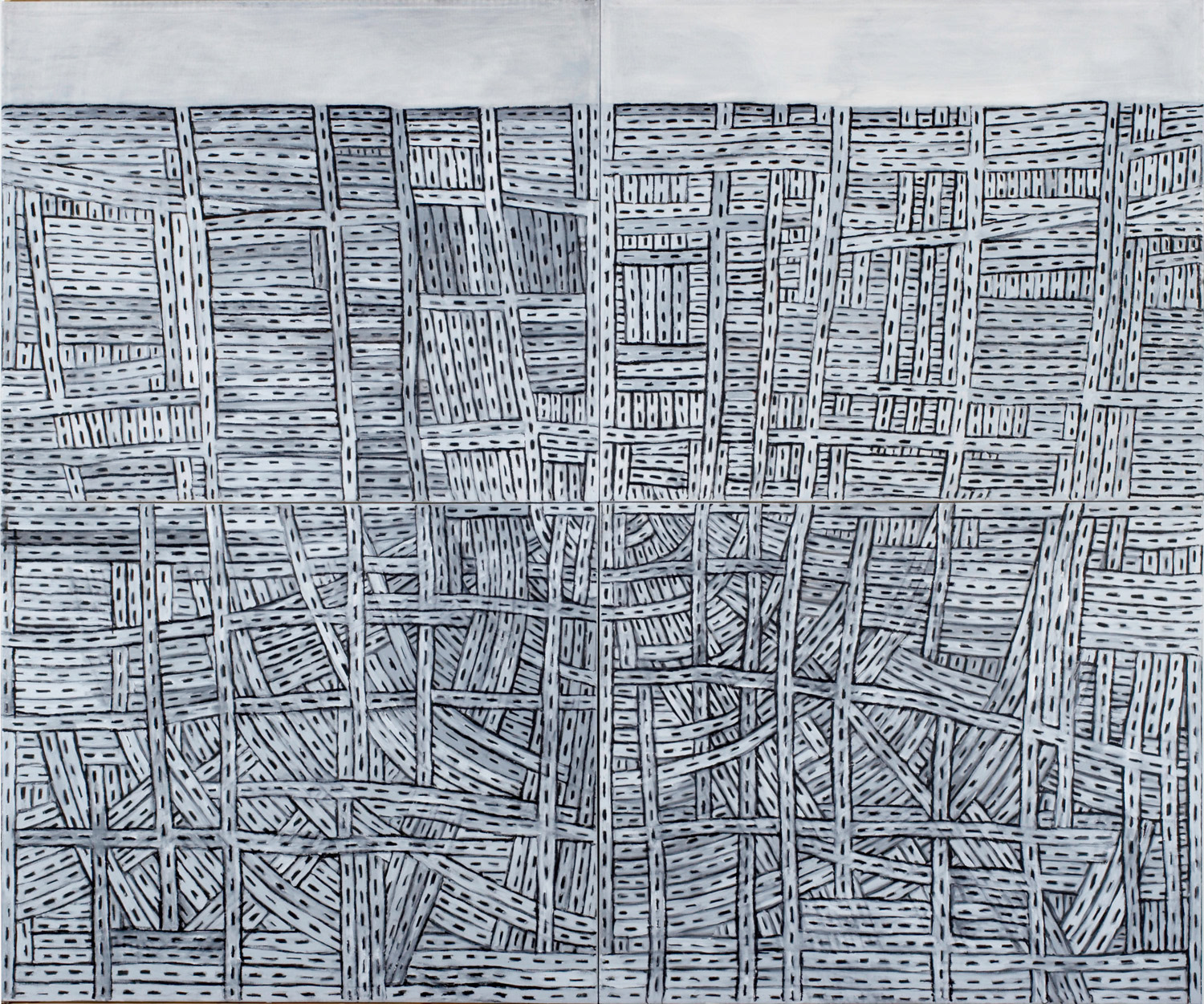 Excavation 6 (2005), oil on canvas, 200x240cm