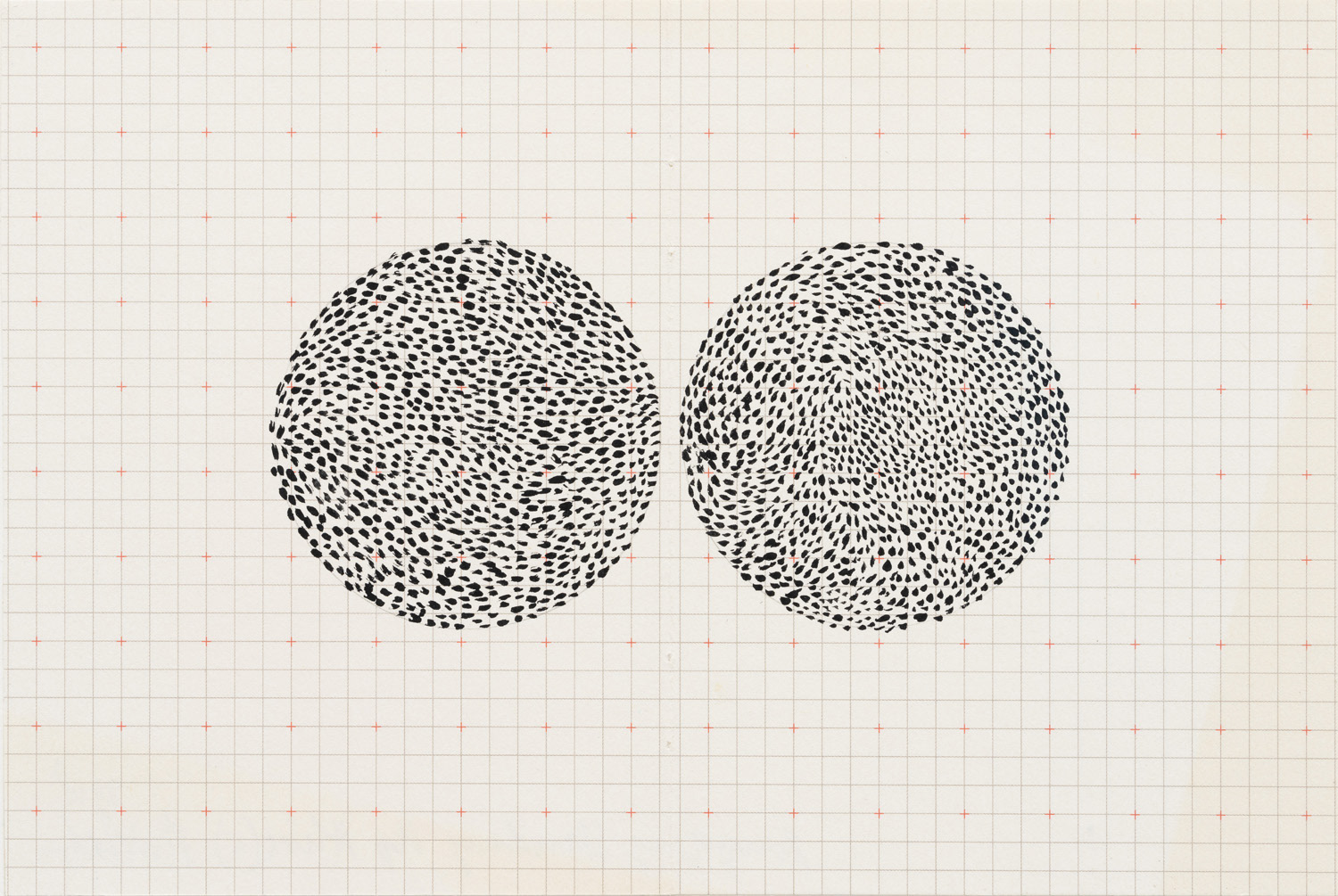 Parallel Worlds, 2018, gouache on paper