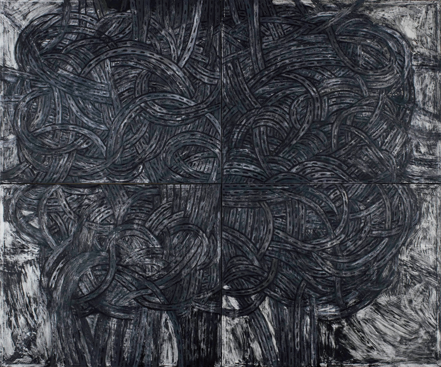 Juncture (2005), oil on canvas, 200x240cm