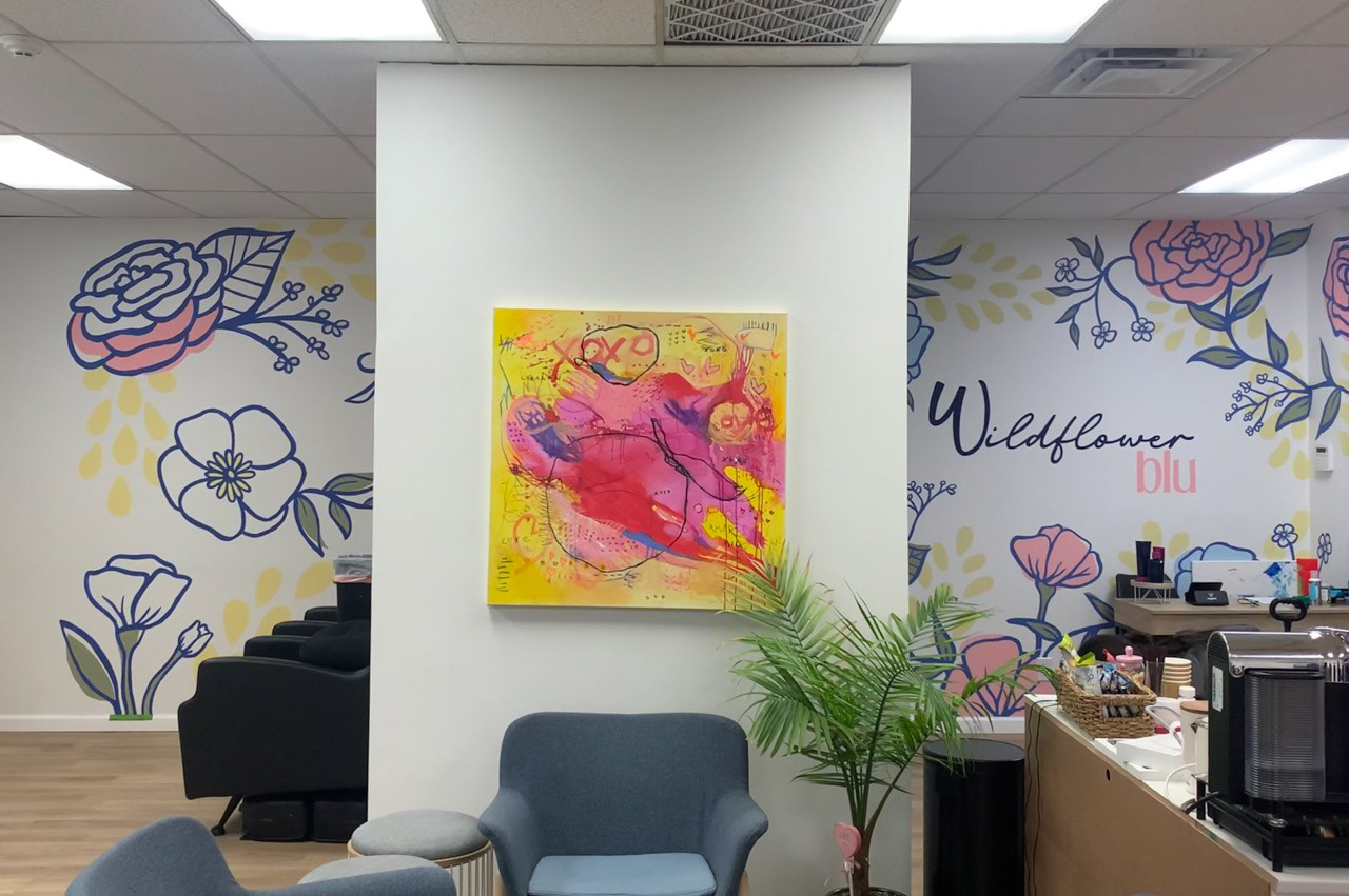 View of New 9'x11' Design Together With Original Mural Design
